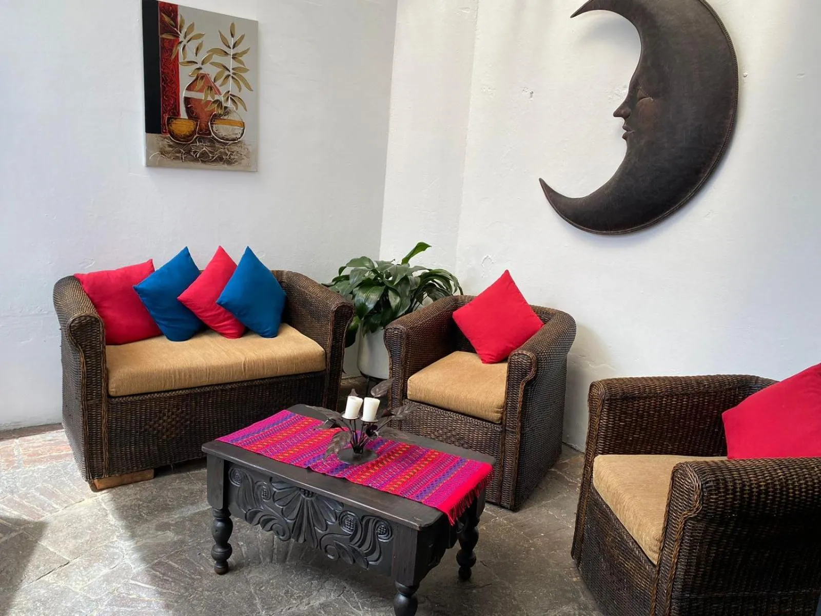 Garden in Hotel Posada de la Luna