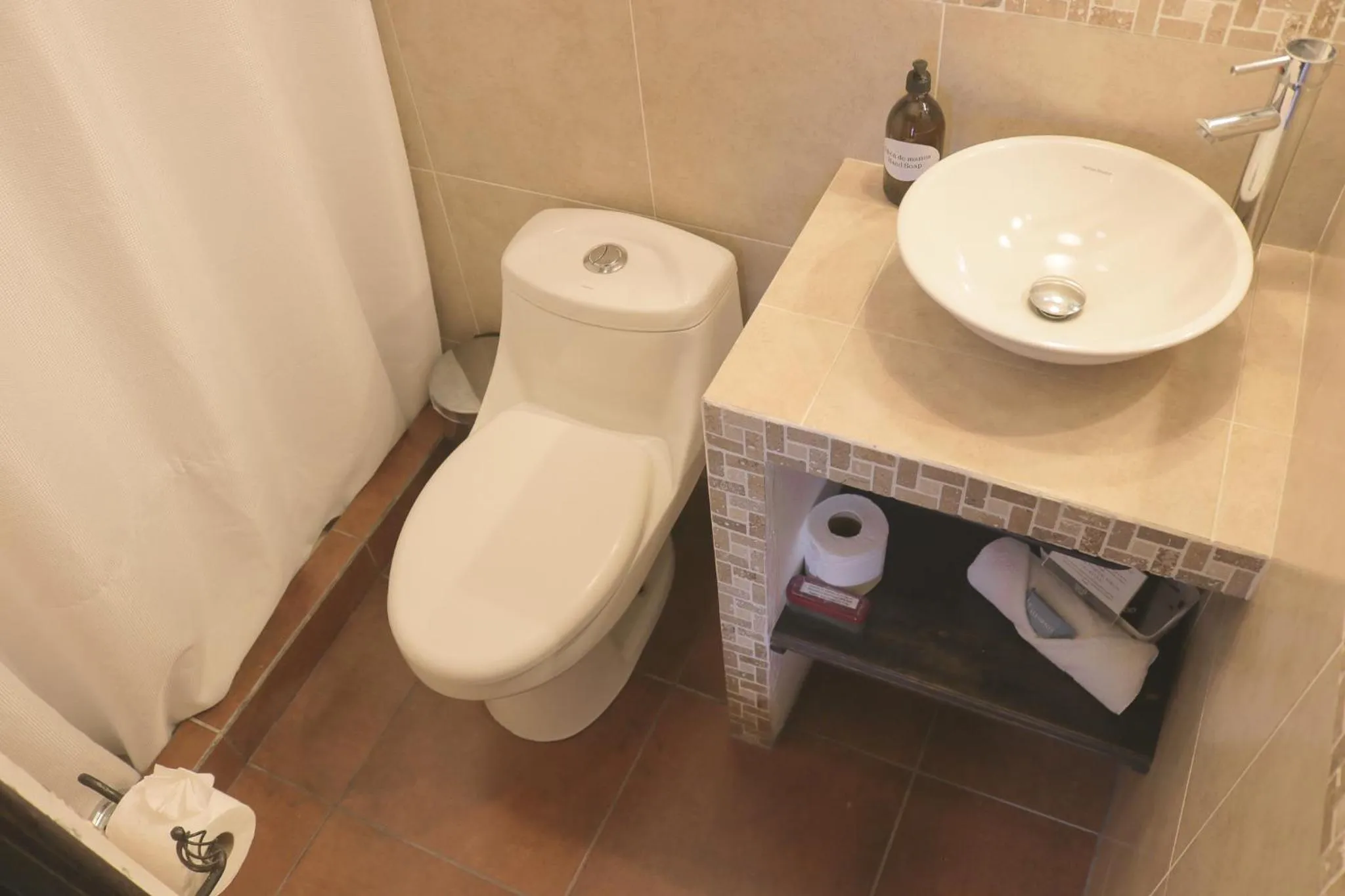 Toilet in Hotel Posada de la Luna