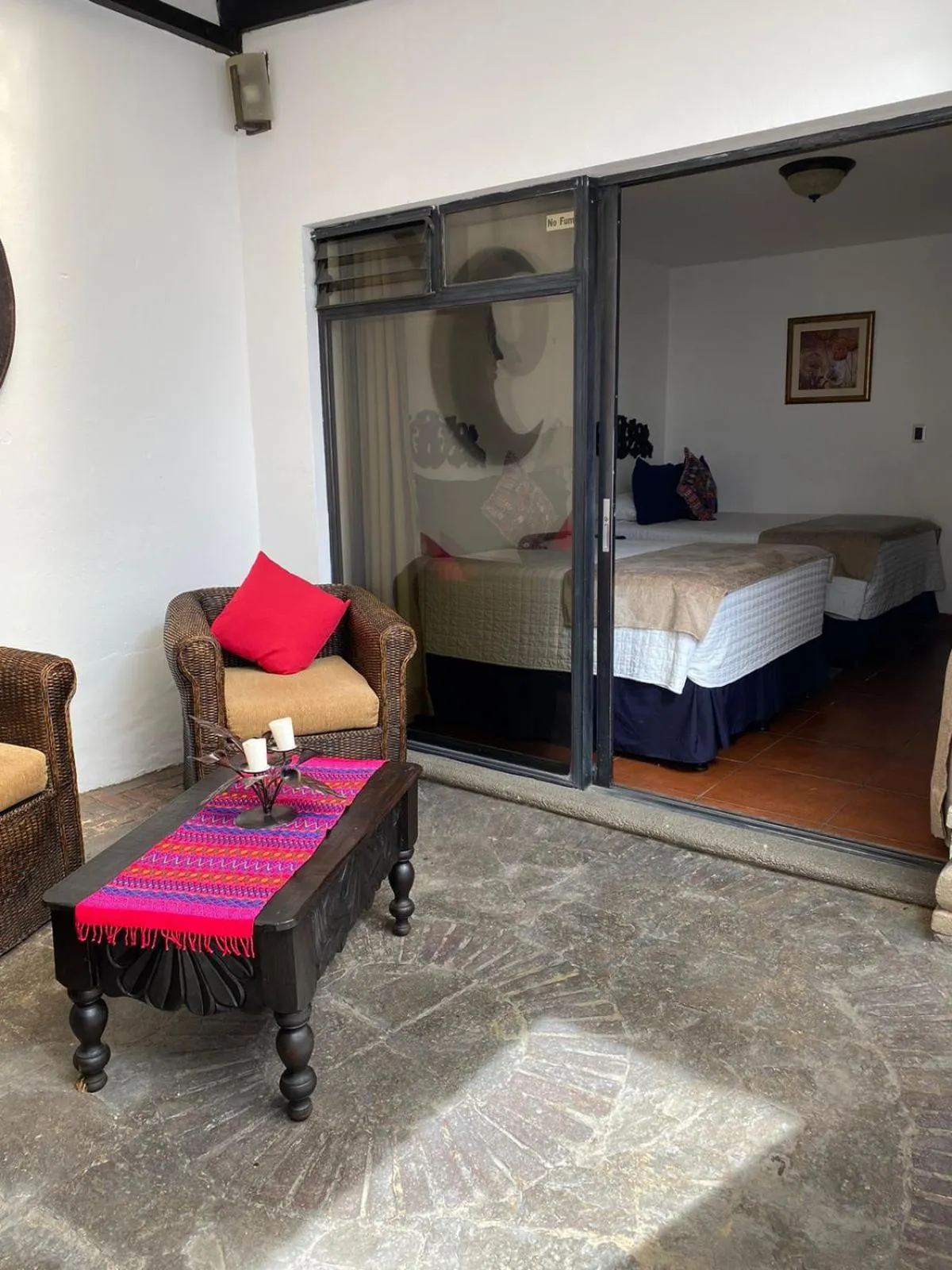 Garden, Bed in Hotel Posada de la Luna