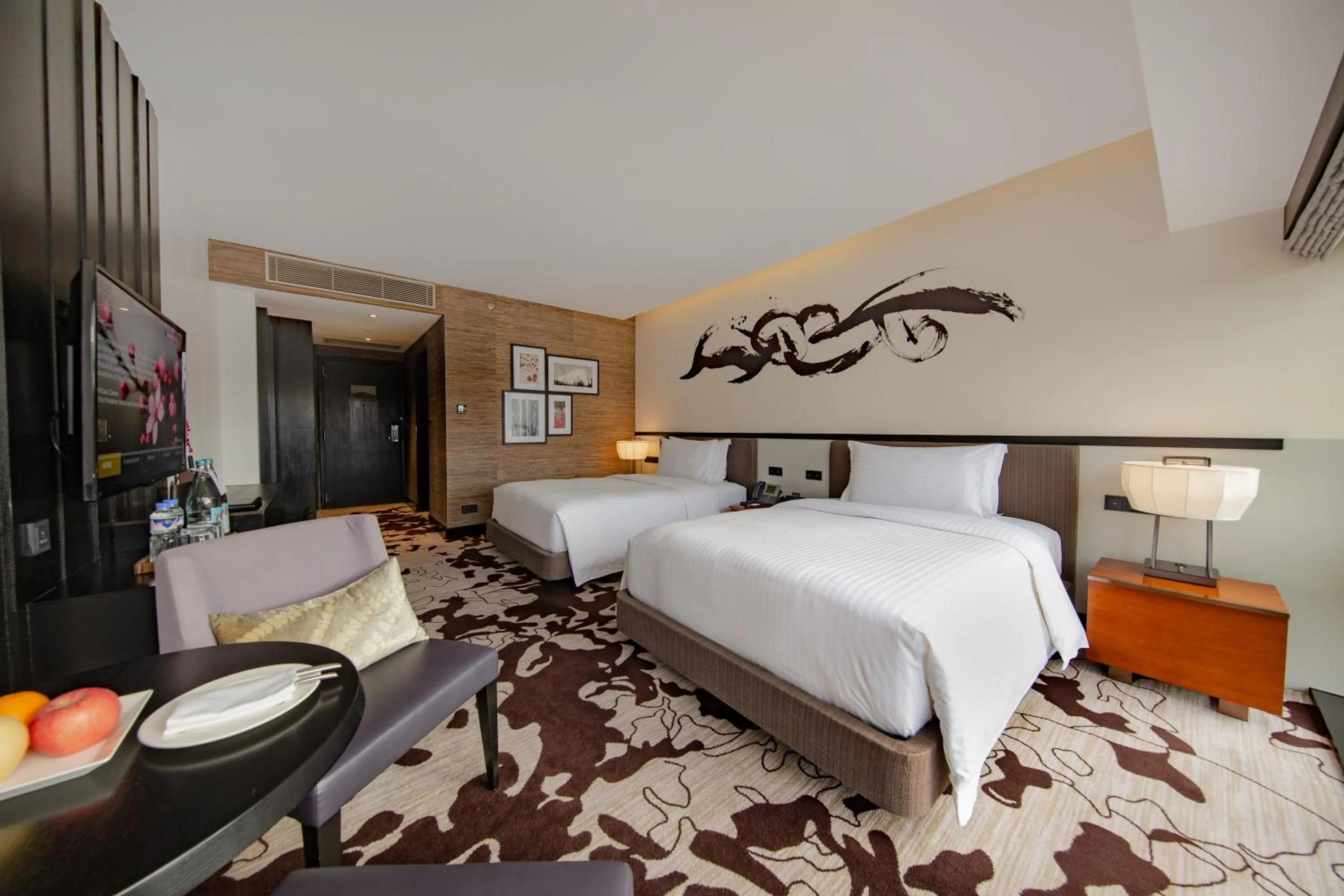 Bedroom, Bed in City of Dreams - Nobu Hotel Manila