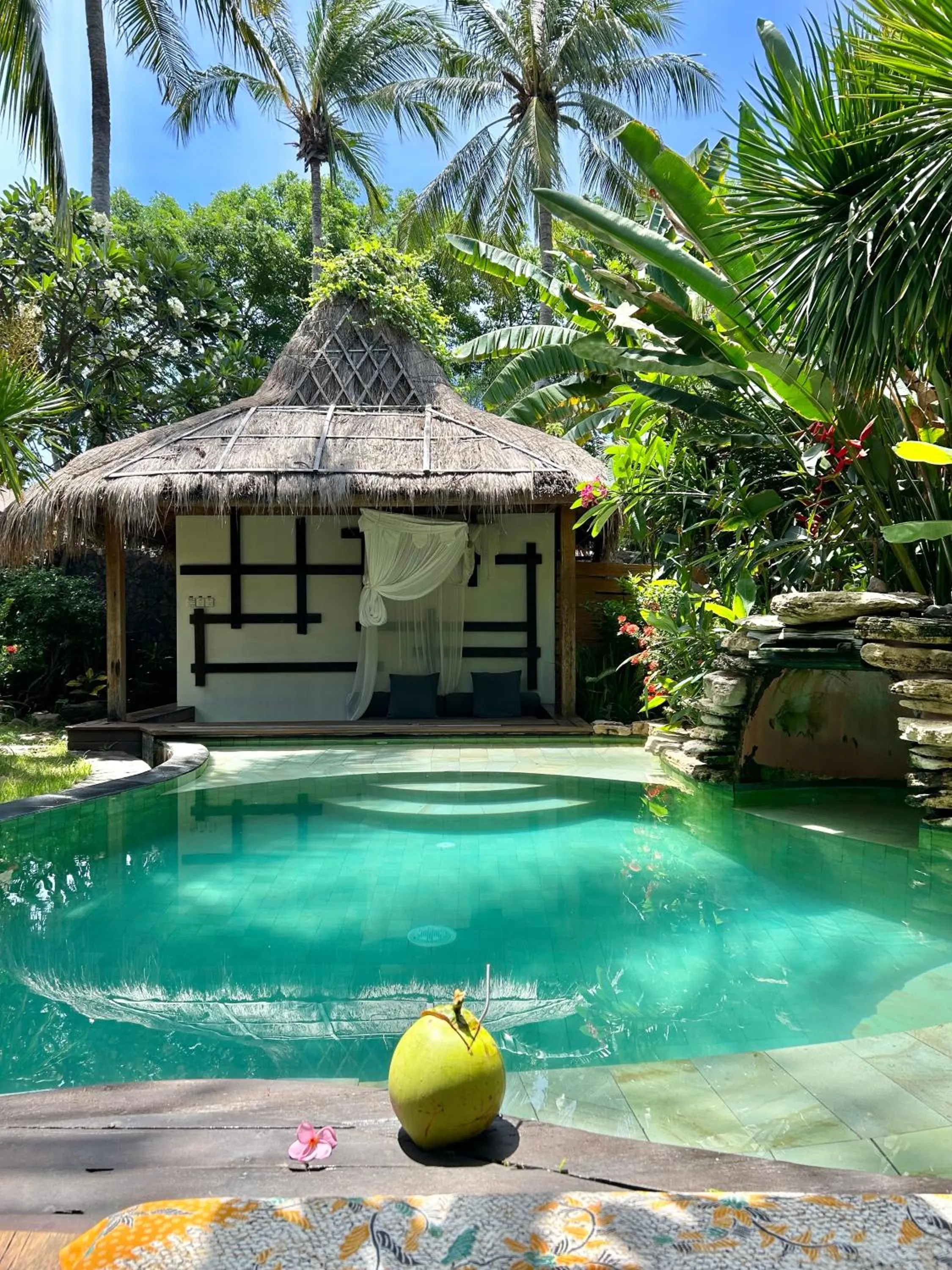 Swimming pool in Villa Bhuvana with private swimming pool