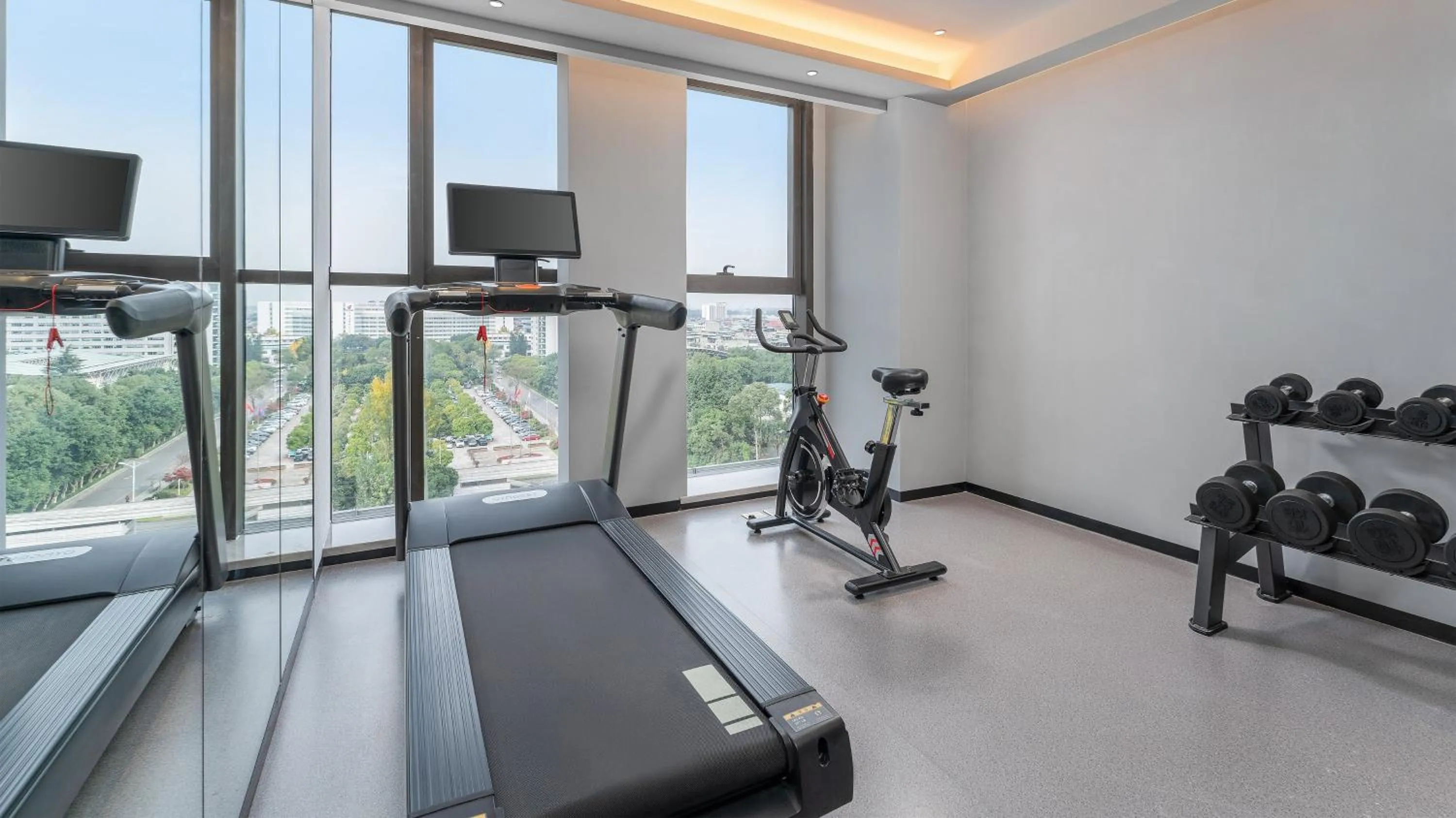 Fitness centre/facilities in Holiday Inn Express Chengdu Shuangliu Airport by IHG - Free shuttle bus from Shuangliu International Airport to hotel about 8 Minutes by car, Welcome drink
