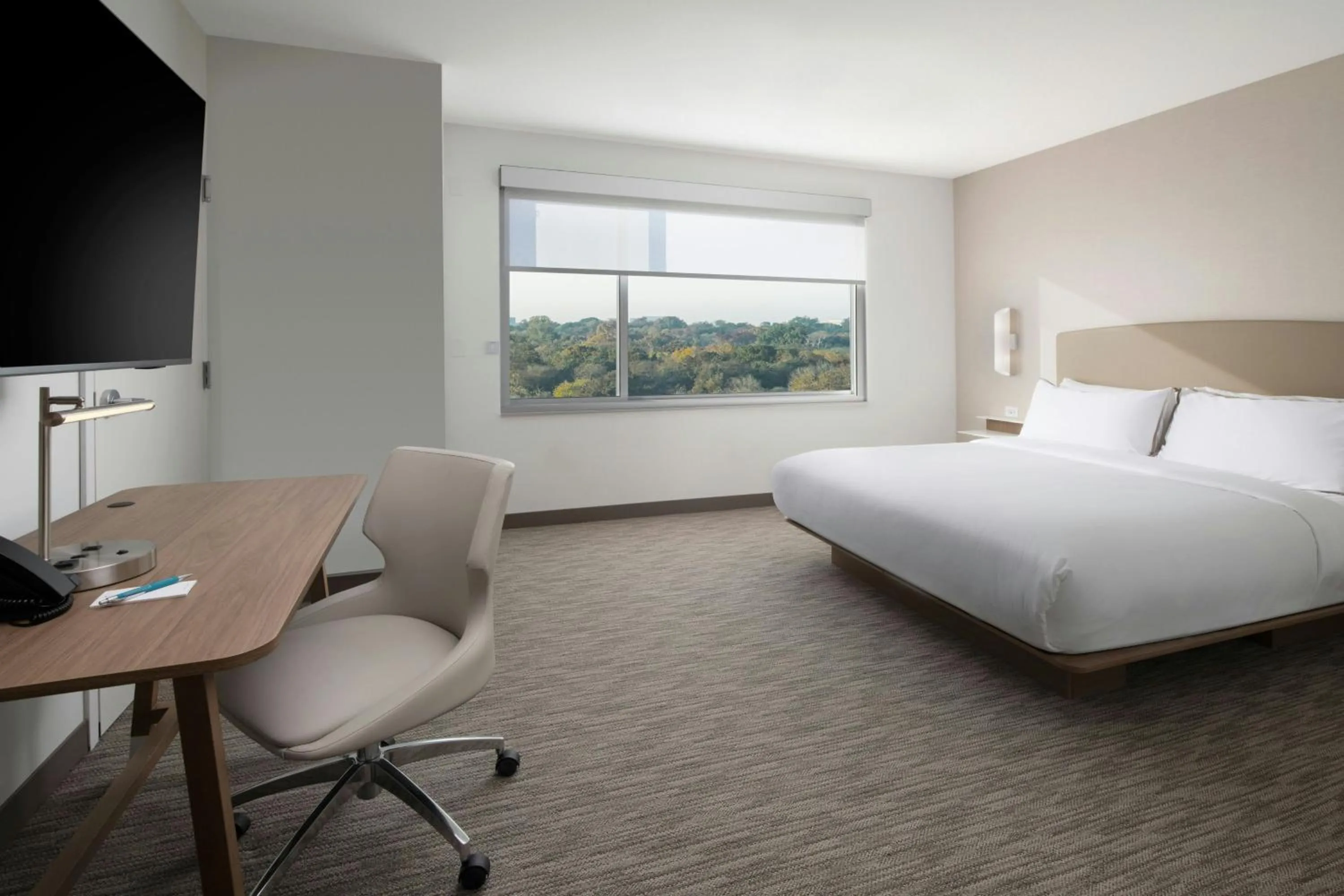 Photo of the whole room, Bed in Element Fort Smith