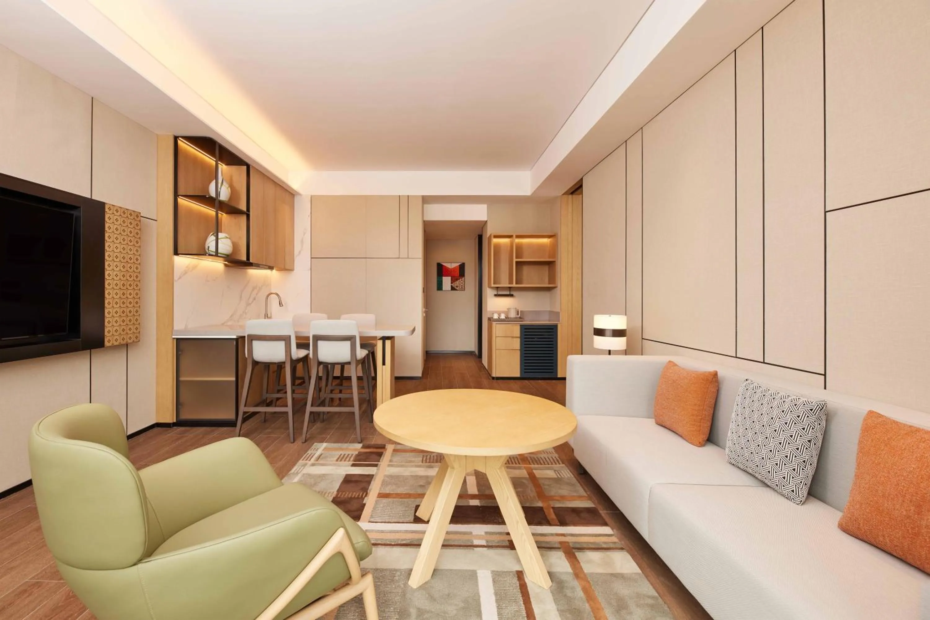 Living room in Courtyard by Marriott Nanning Wuxiang