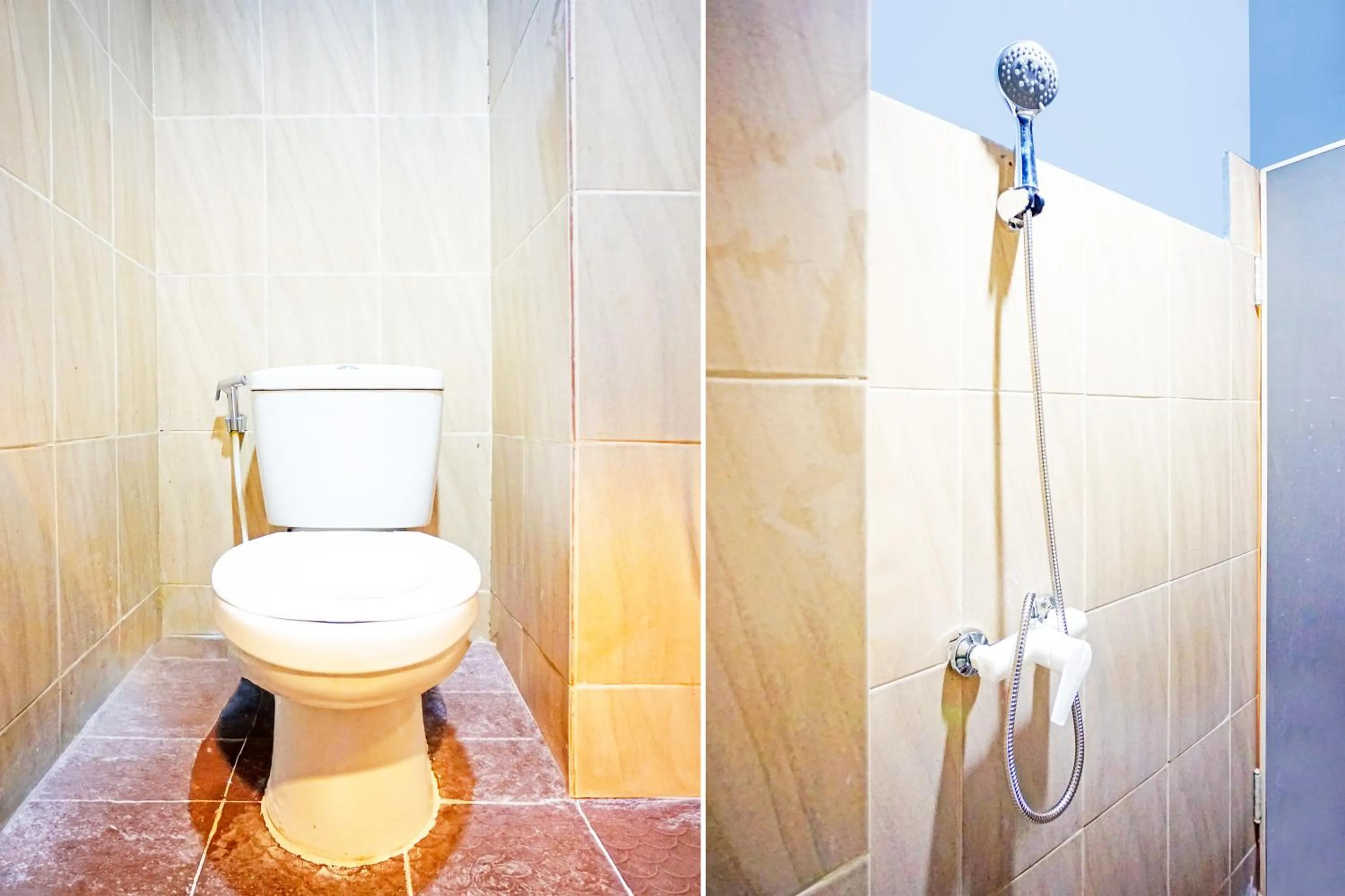 Bathroom in Hotel O Mandala Near Universitas Negeri Medan ( UNIMED )