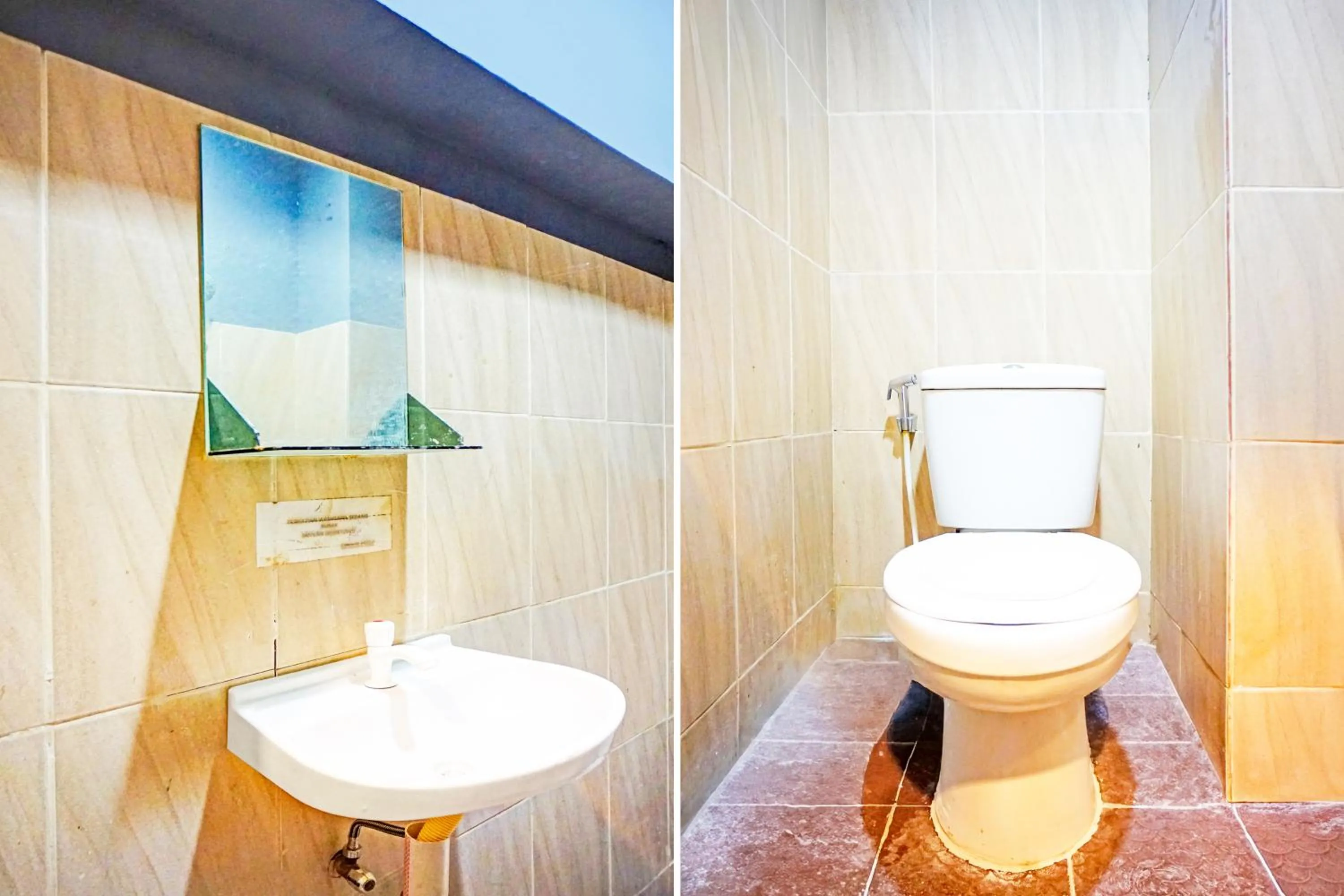 Bathroom in Hotel O Mandala Near Universitas Negeri Medan ( UNIMED )