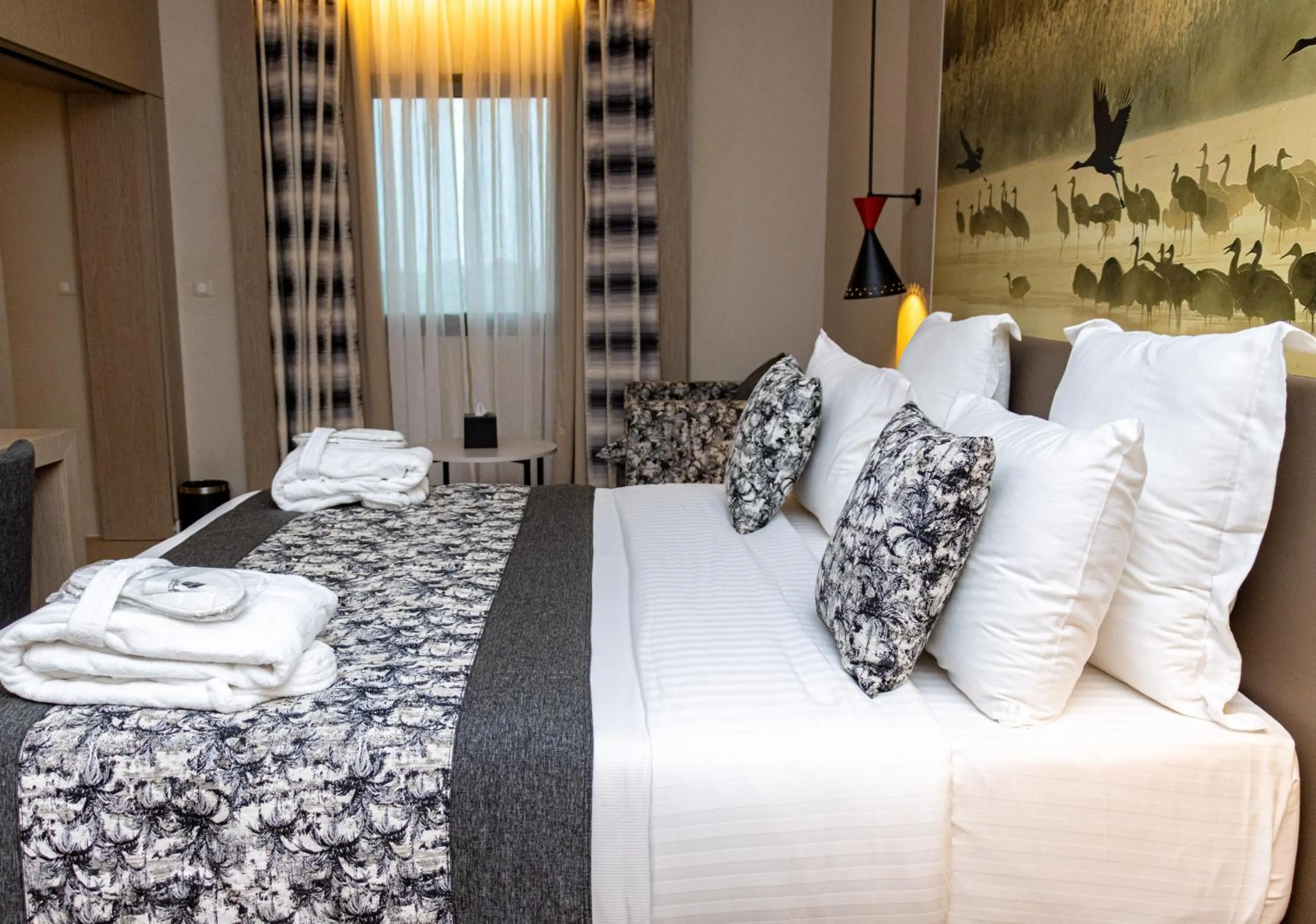 Bed in Azalaï Hôtel Ouagadougou