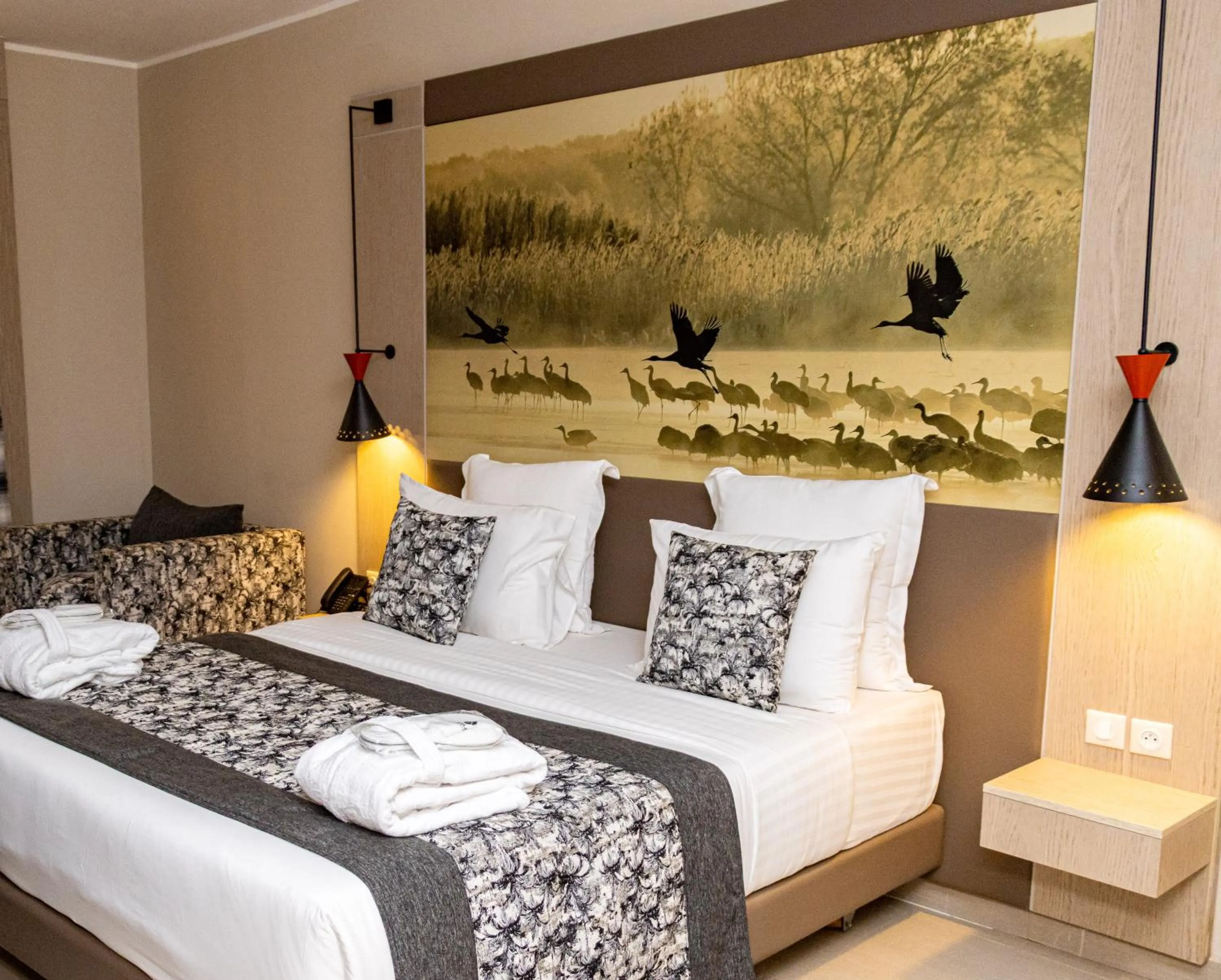 Bed in Azalaï Hôtel Ouagadougou