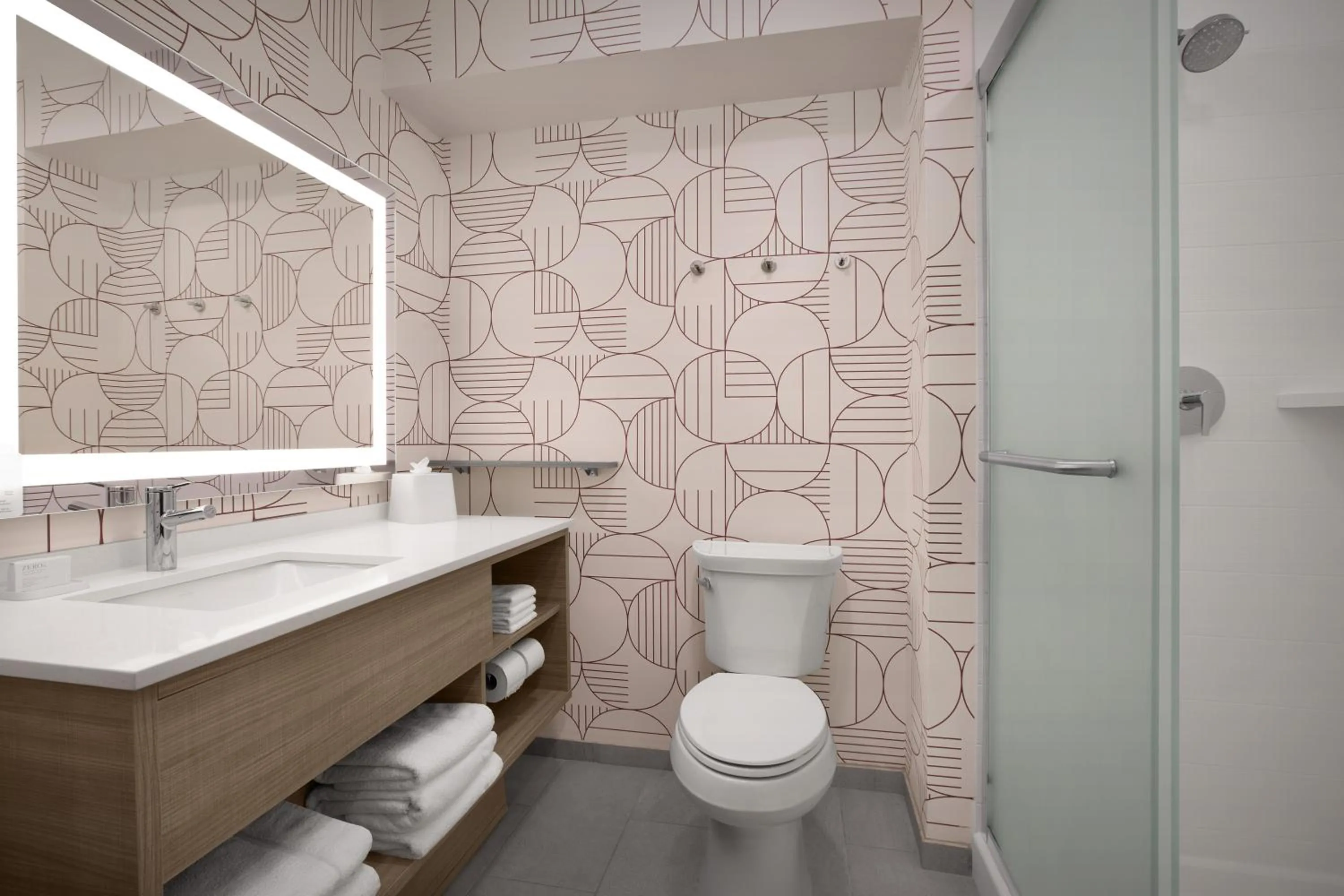 Shower in Home2 Suites By Hilton Columbus Easton