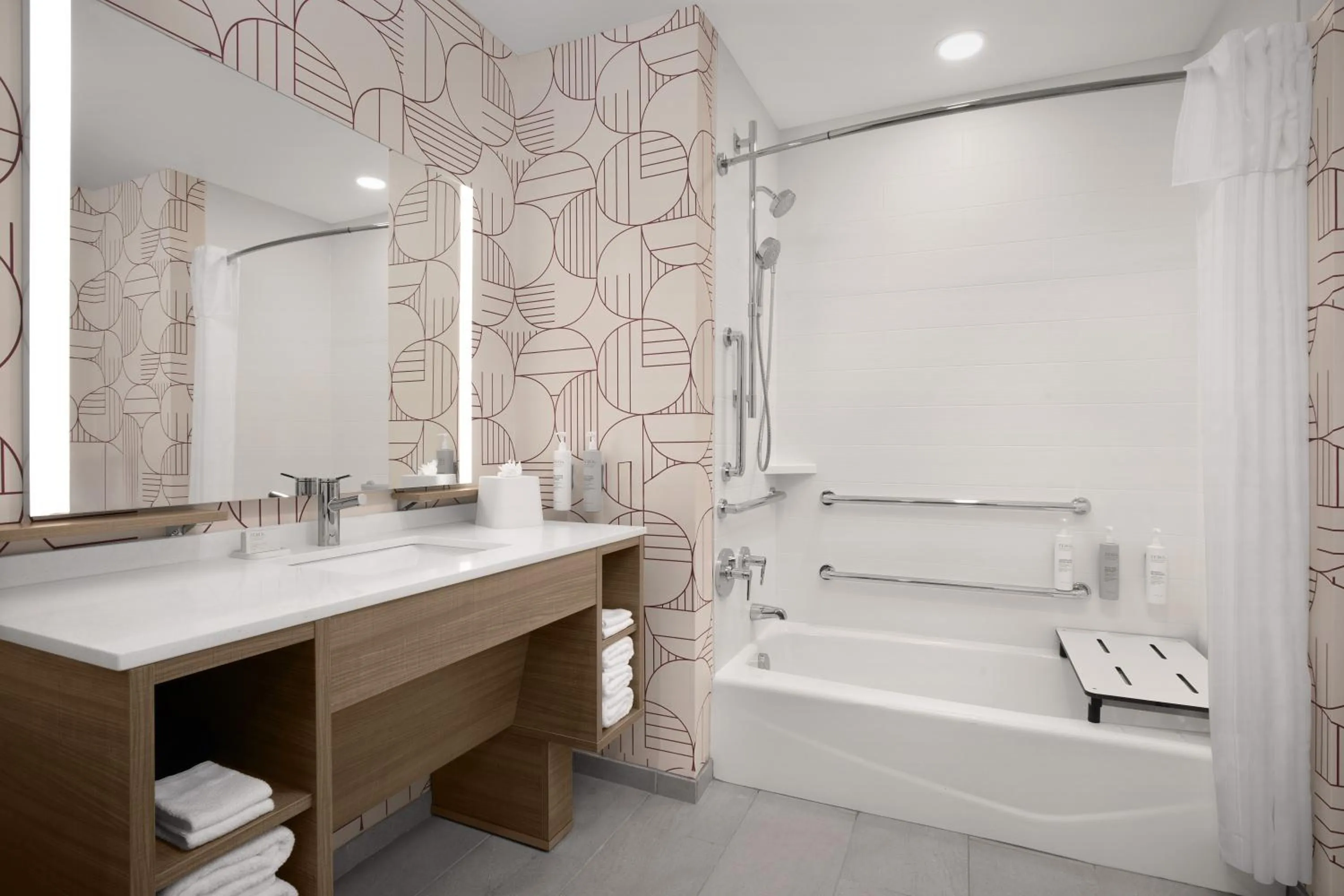 Shower in Home2 Suites By Hilton Columbus Easton