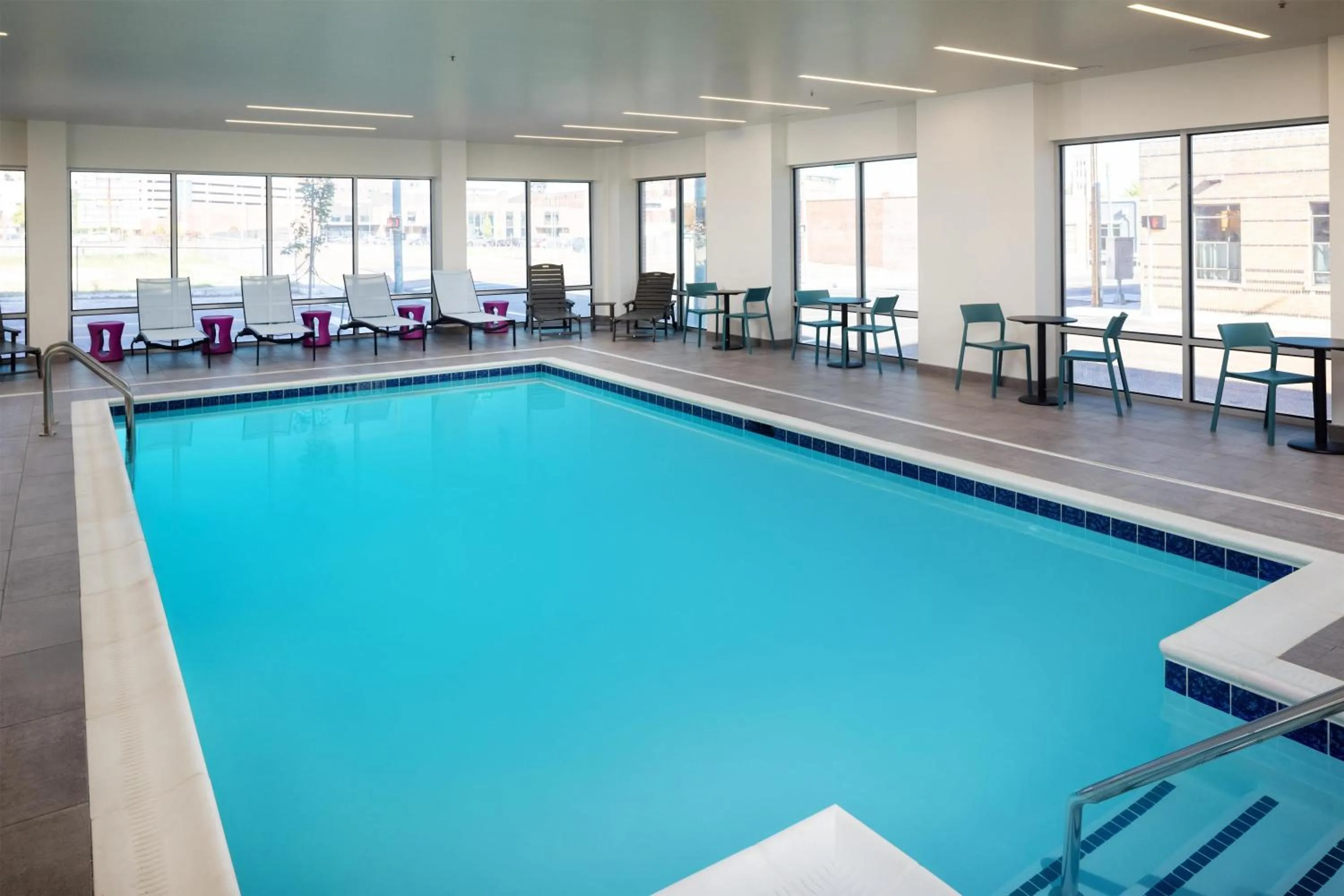 Pool view in Home2 Suites By Hilton Memphis Downtown