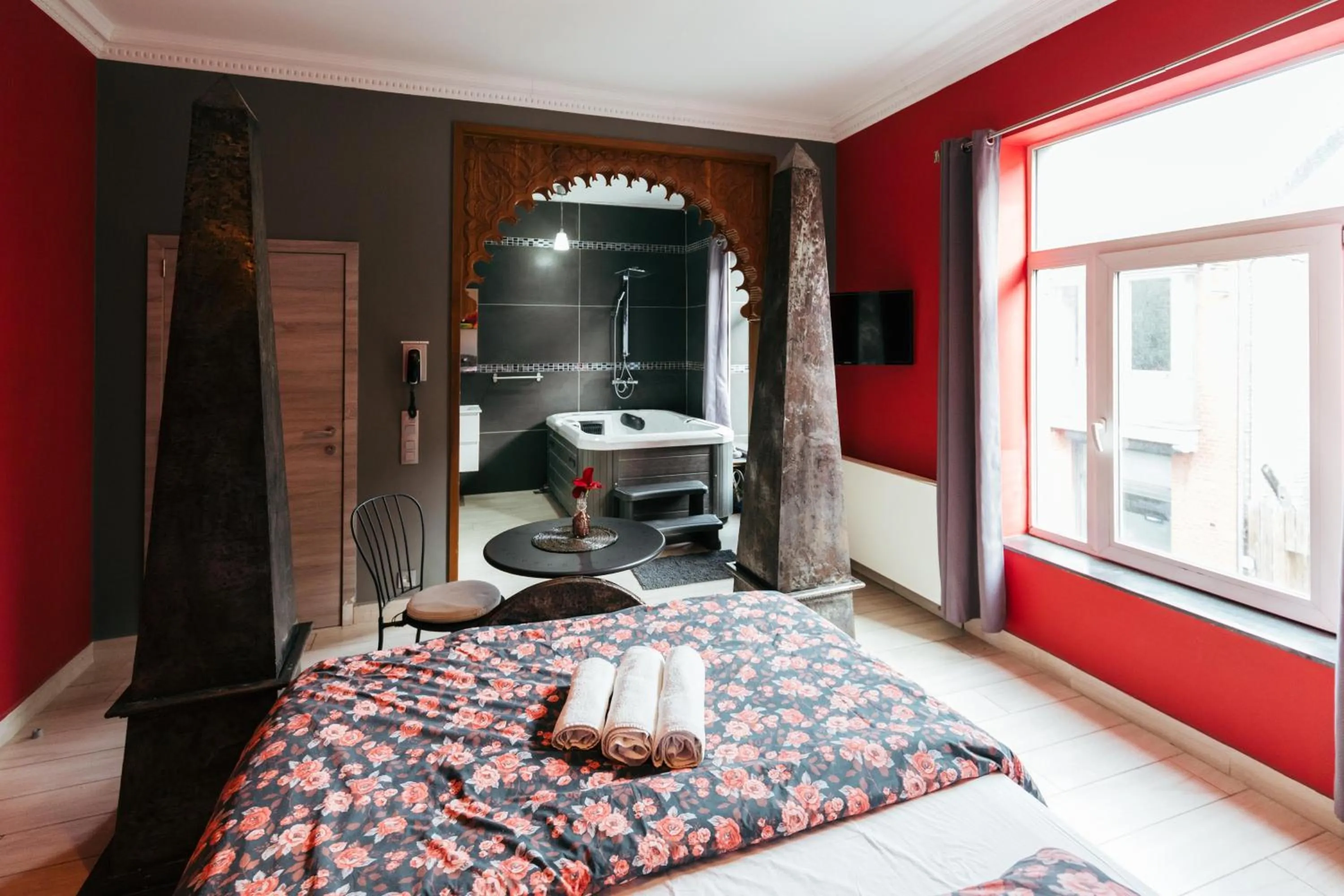 Bed in Hotel Riad Nour