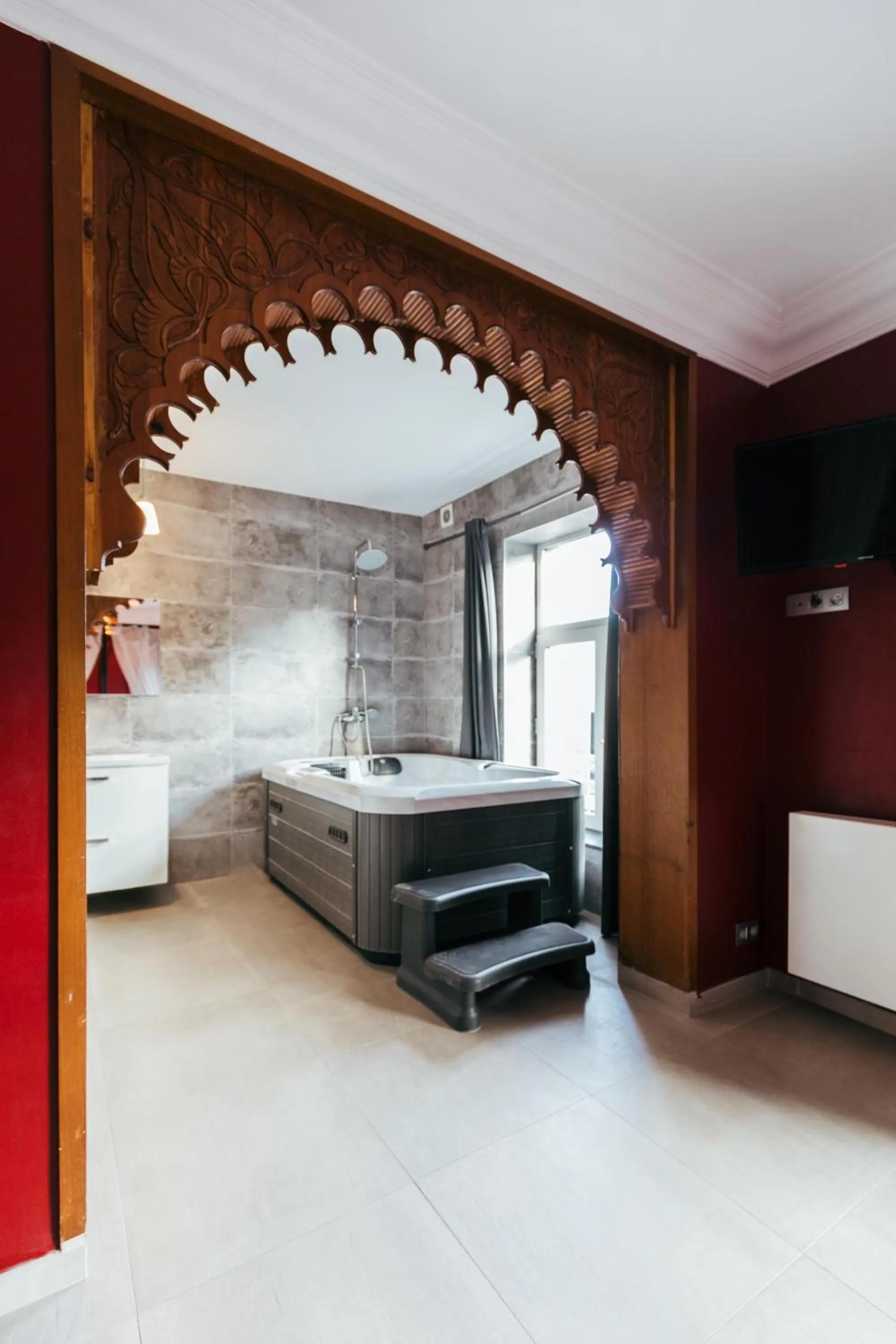 Hot Tub, Bed in Hotel Riad Nour