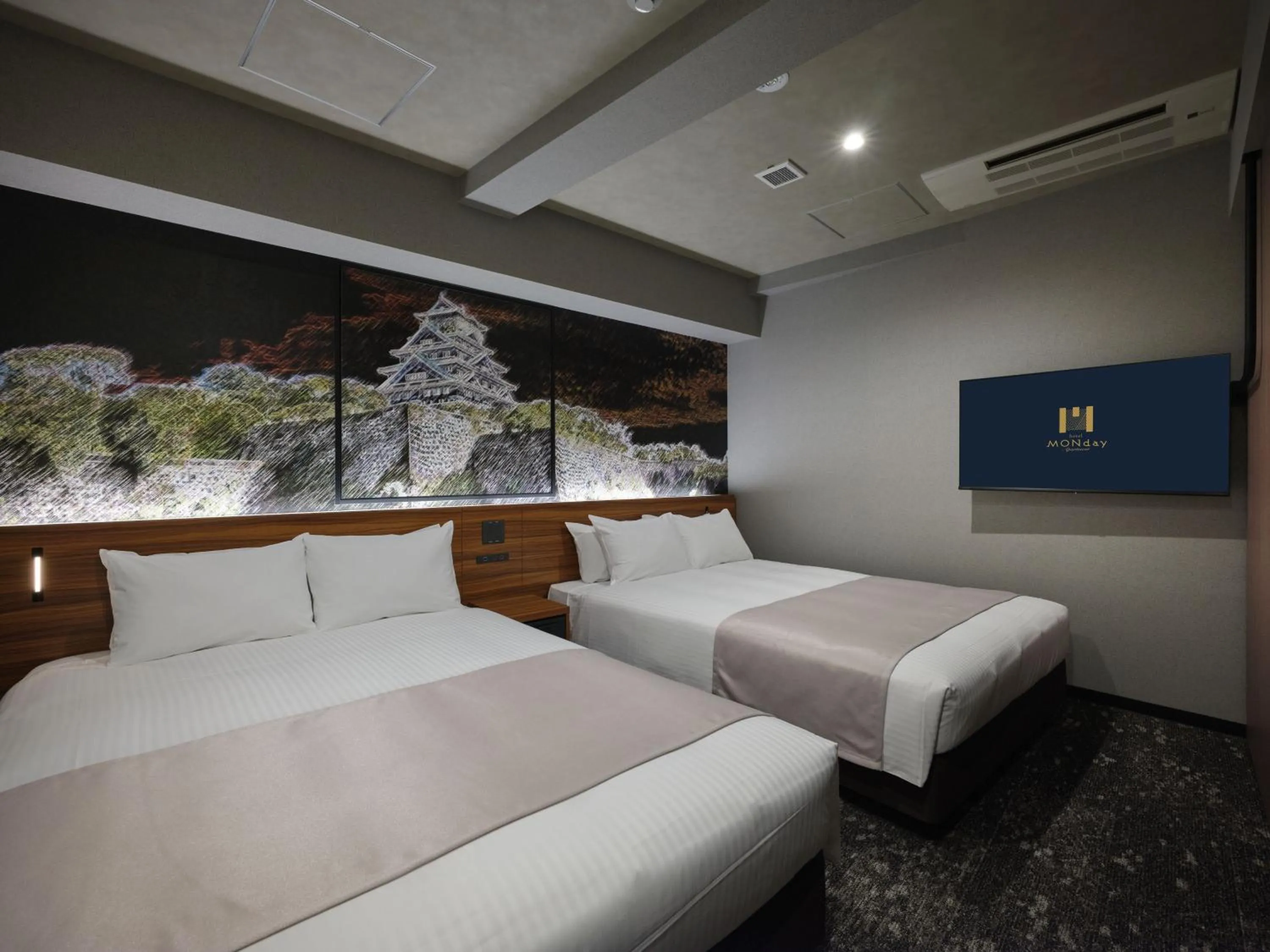 Bed in MONday Apart Premium OSAKA NAMBA WEST