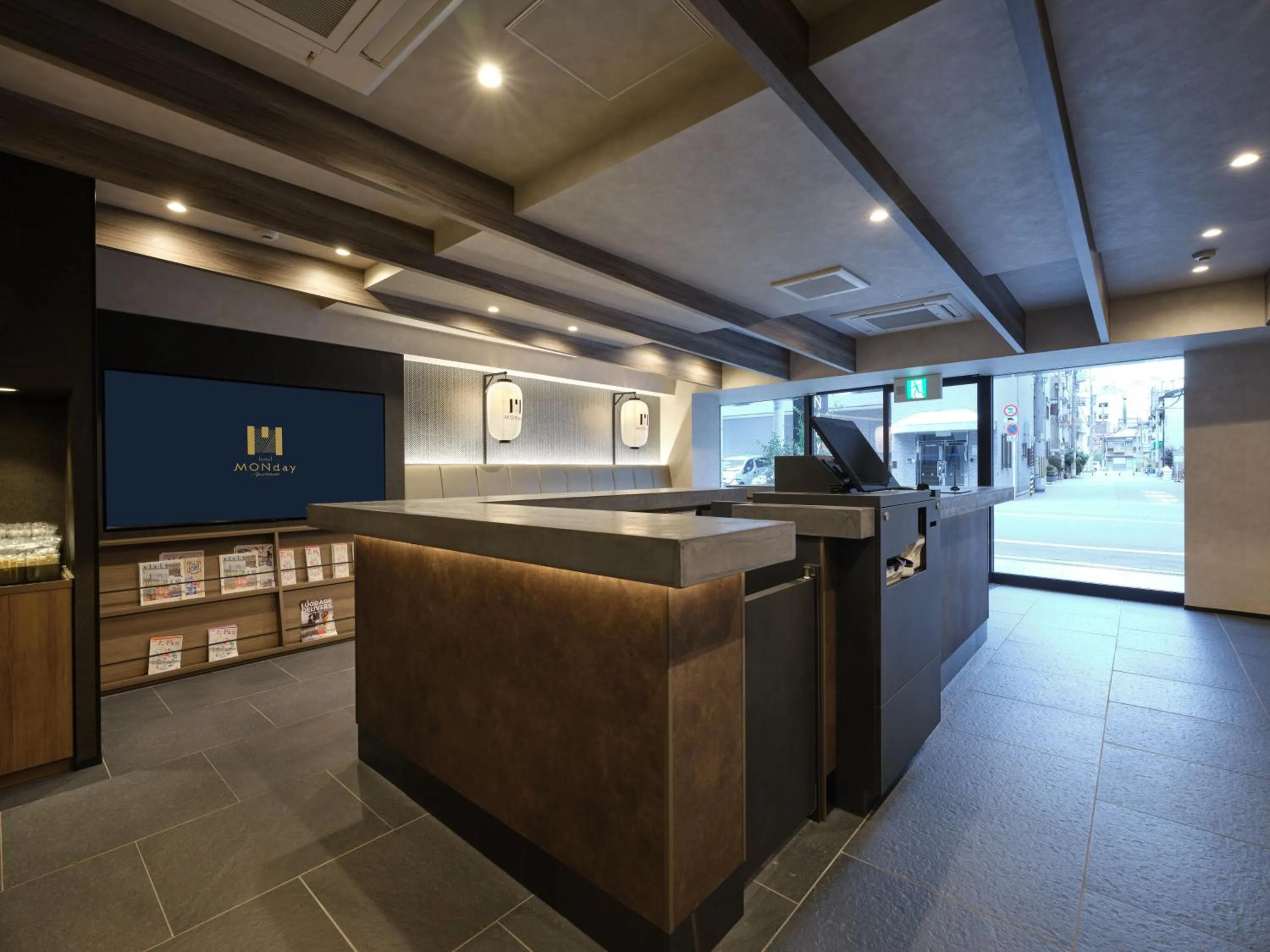 Lobby or reception in MONday Apart Premium OSAKA NAMBA WEST