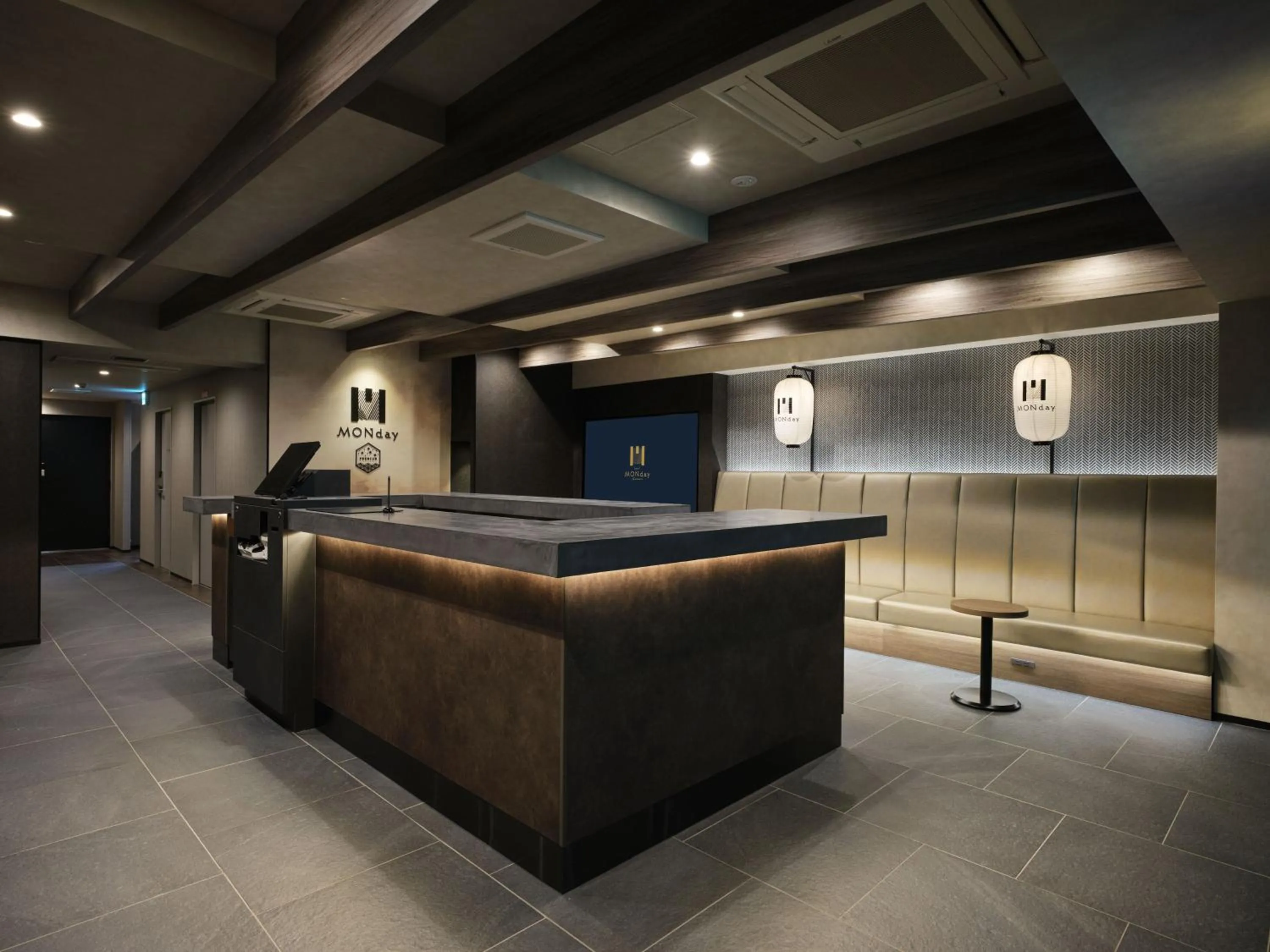 Lobby or reception in MONday Apart Premium OSAKA NAMBA WEST