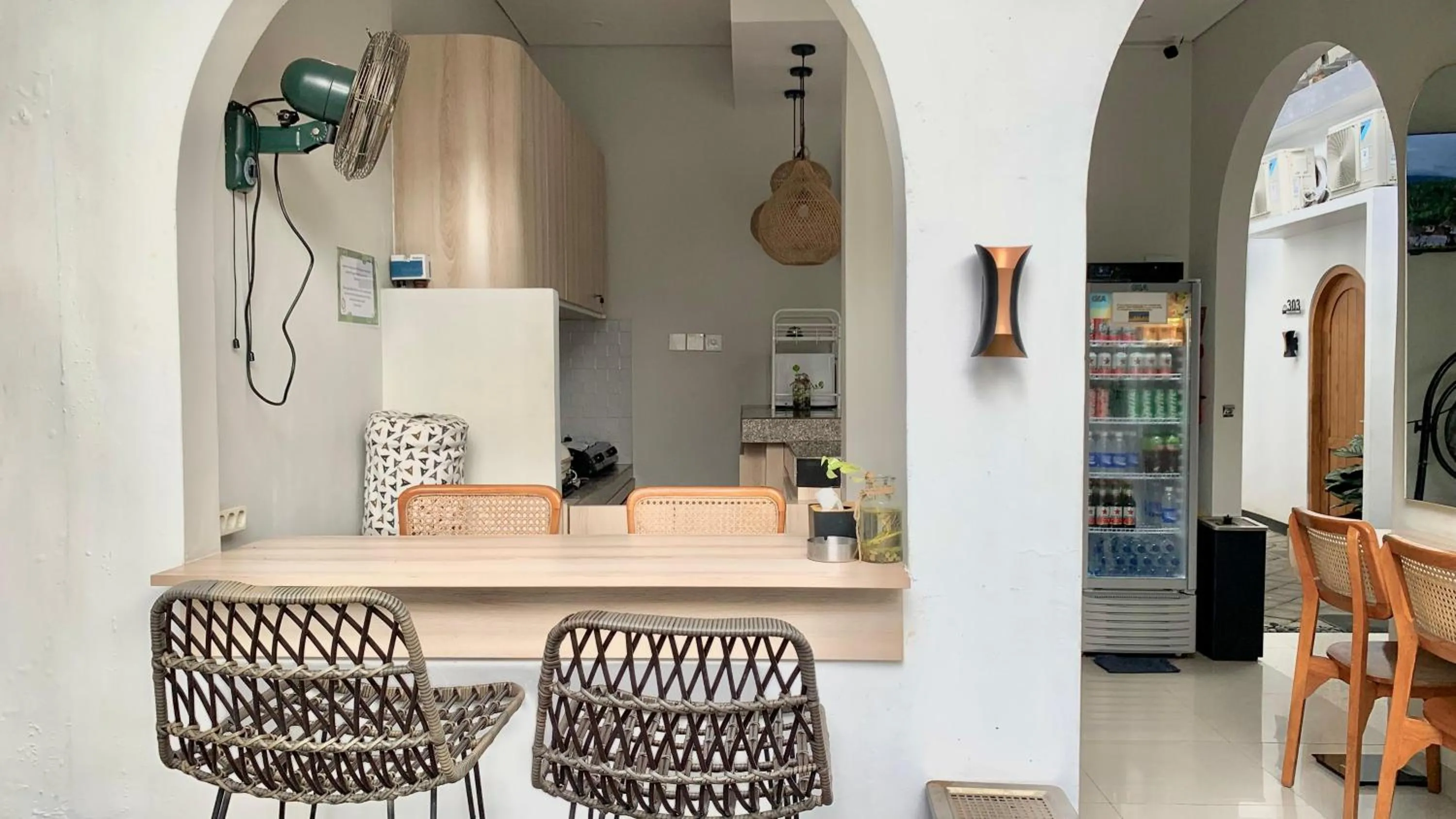 Communal kitchen in Baliem CoLiving