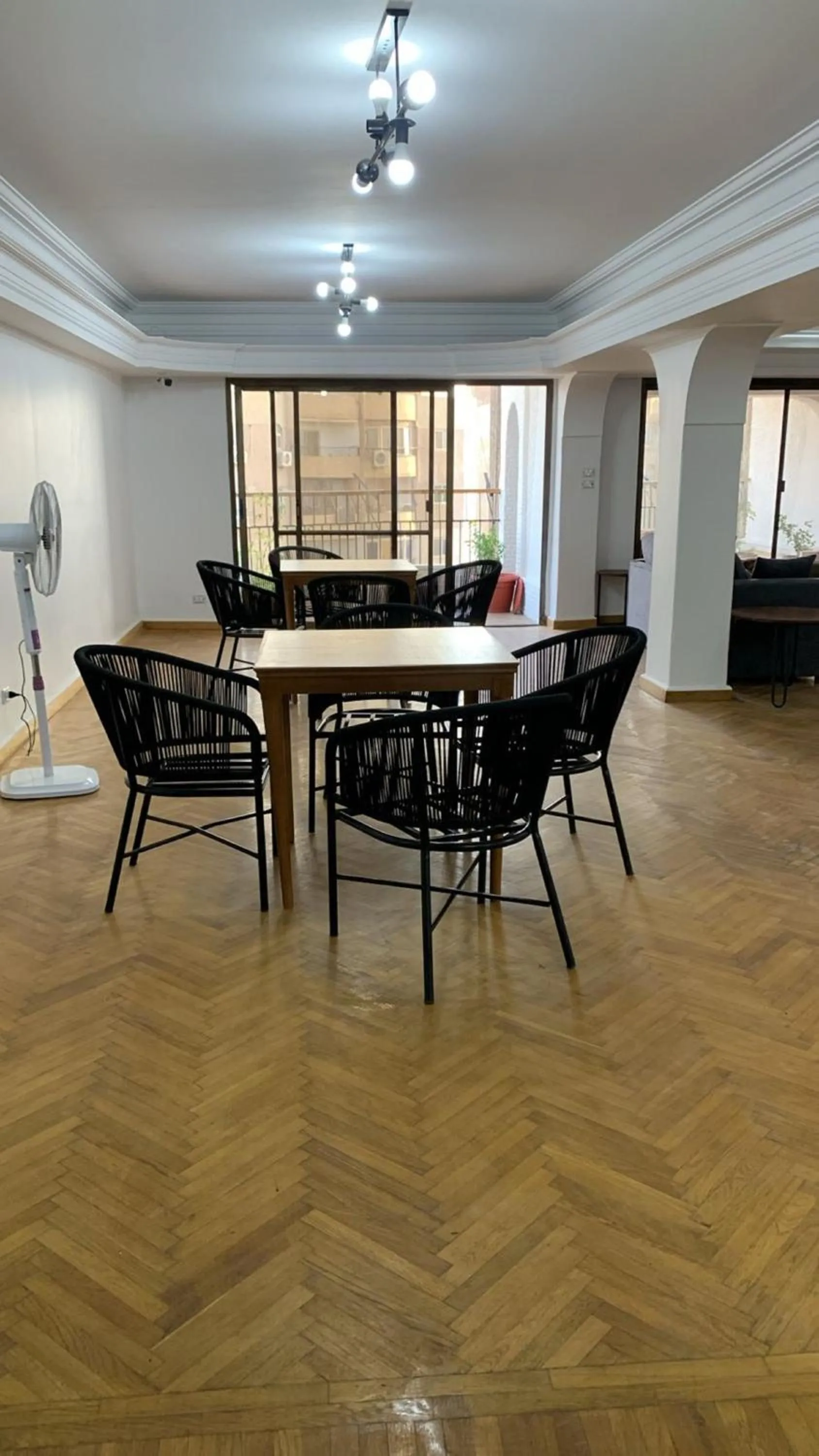 Dining area in Pyramids Nights Hostel