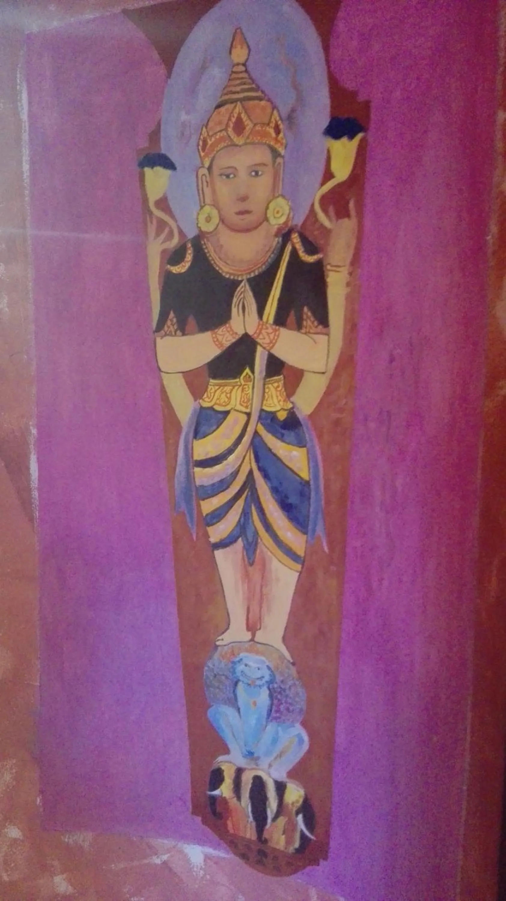 Decorative detail in Shannkalay Hostel