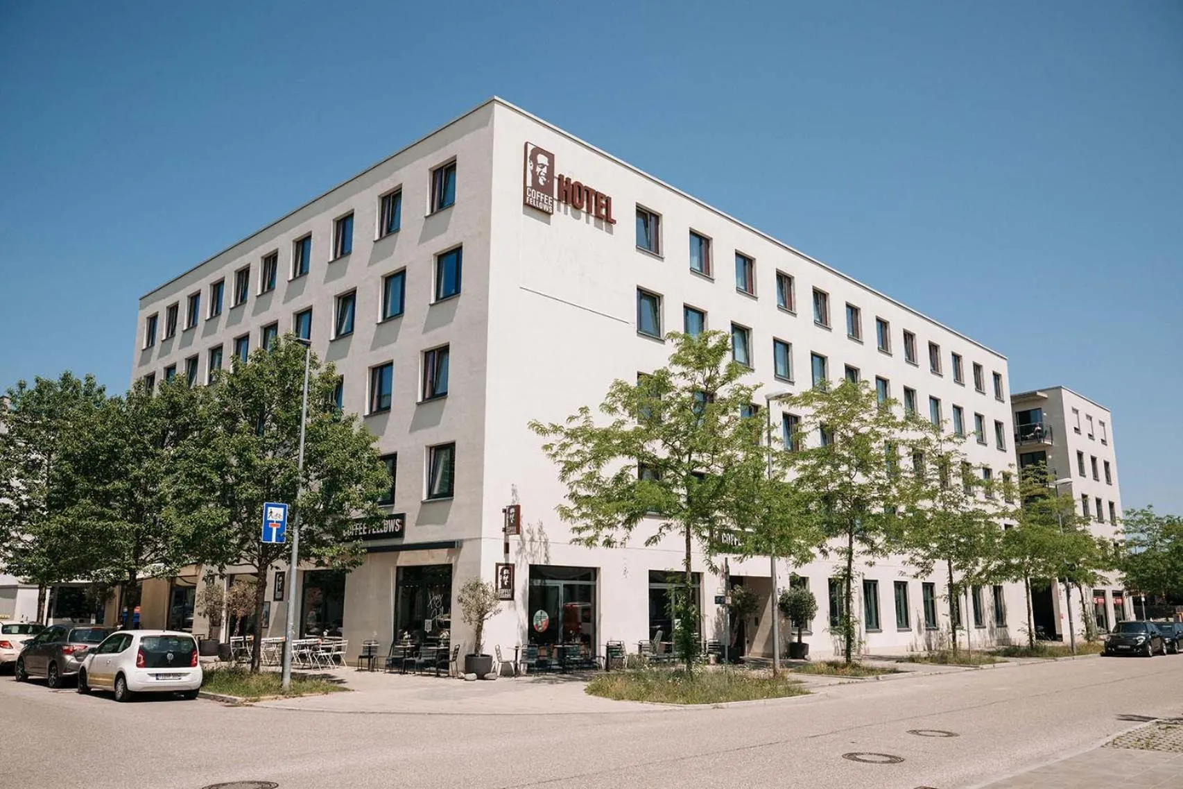 Property building in Coffee Fellows Hotel München-Freiham