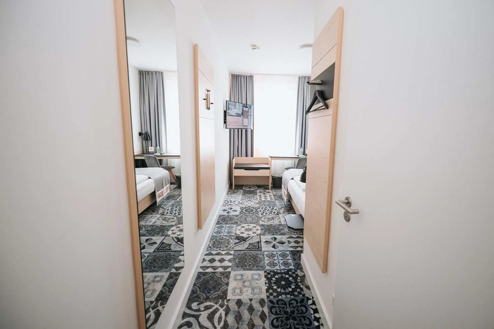 Photo of the whole room, Bed in Coffee Fellows Hotel München-Freiham