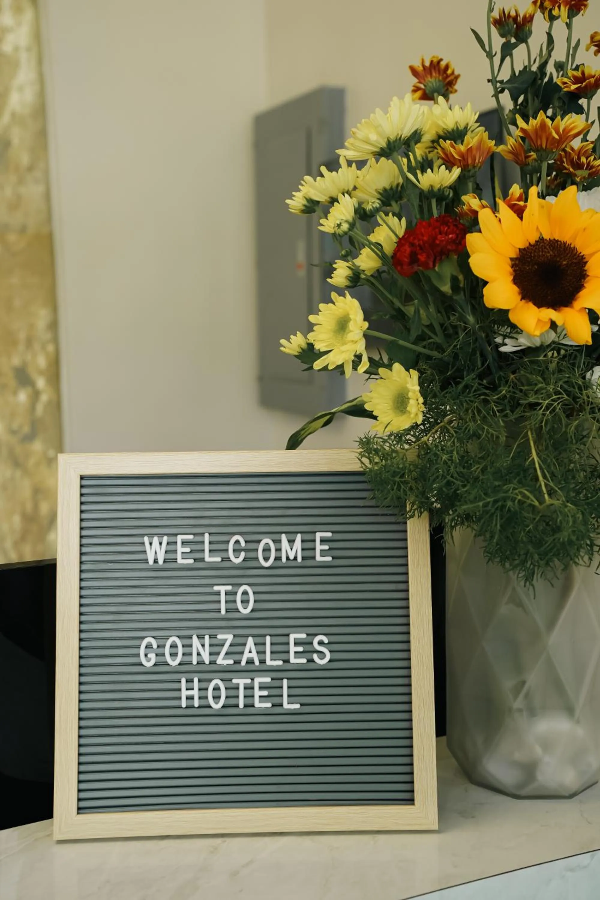 Text overlay in Gonzales Hotel