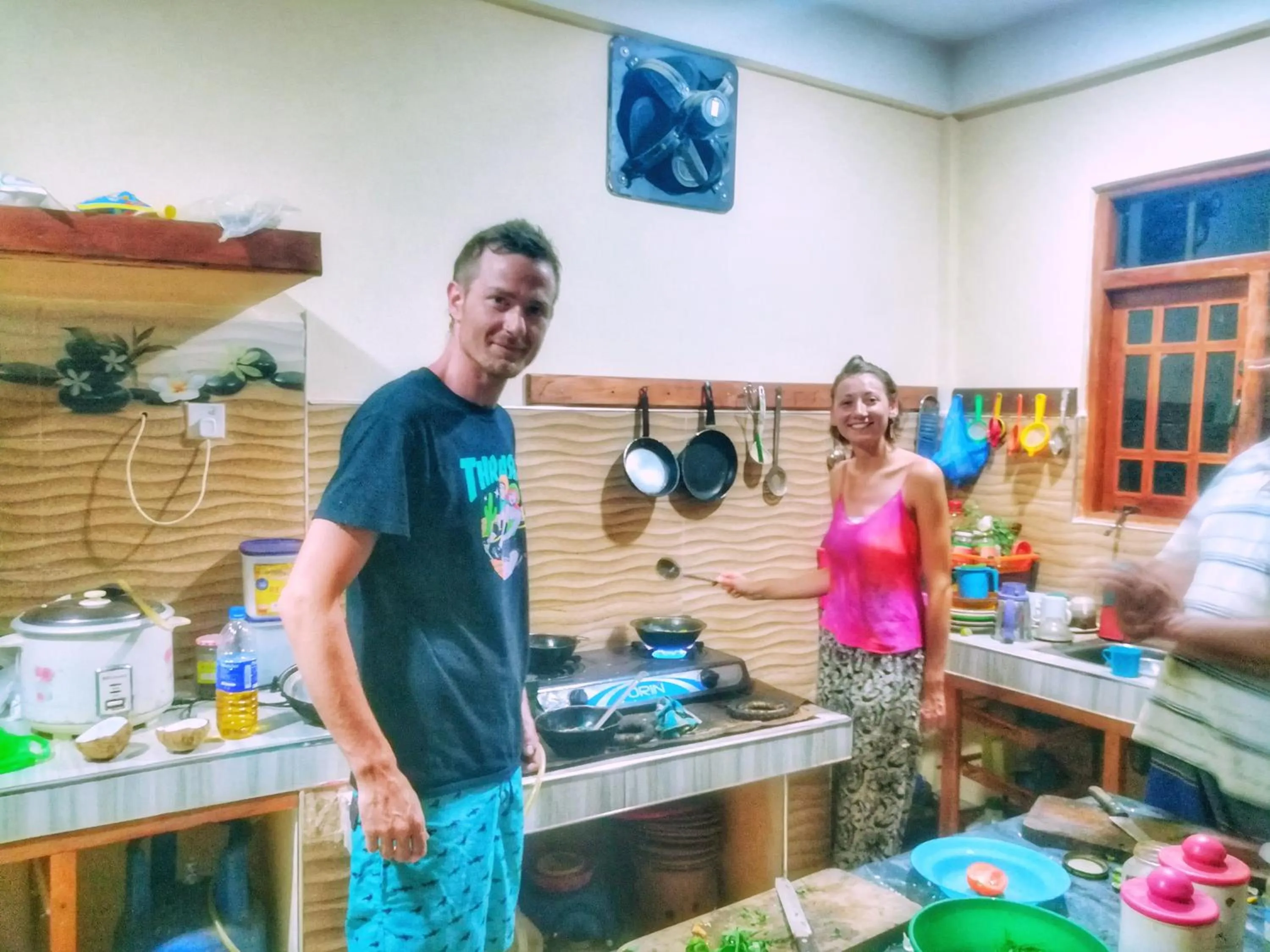 group of guests in Sisira Natural Lodge - Sigiriya
