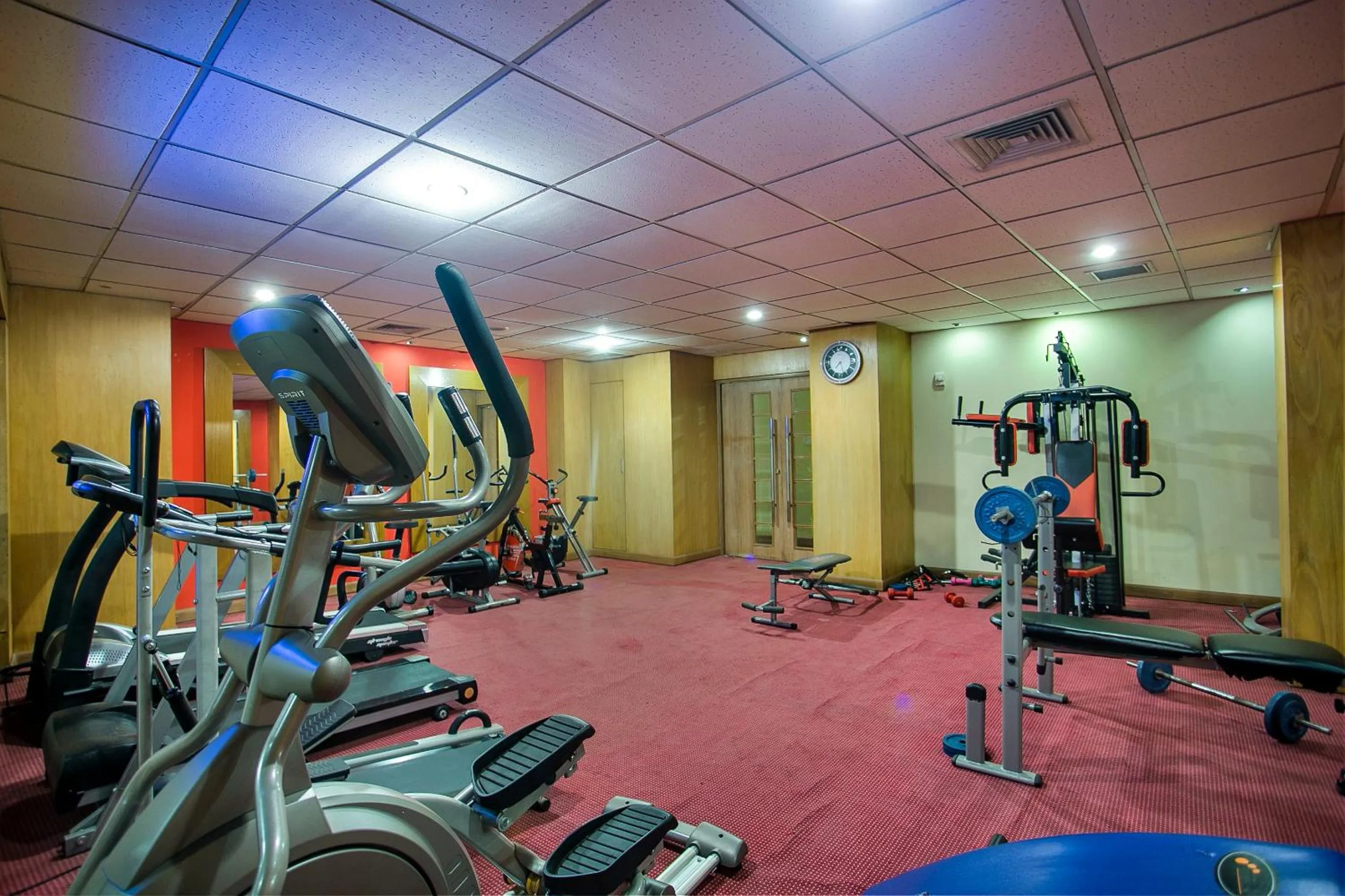Fitness centre/facilities in Rose View Hotel