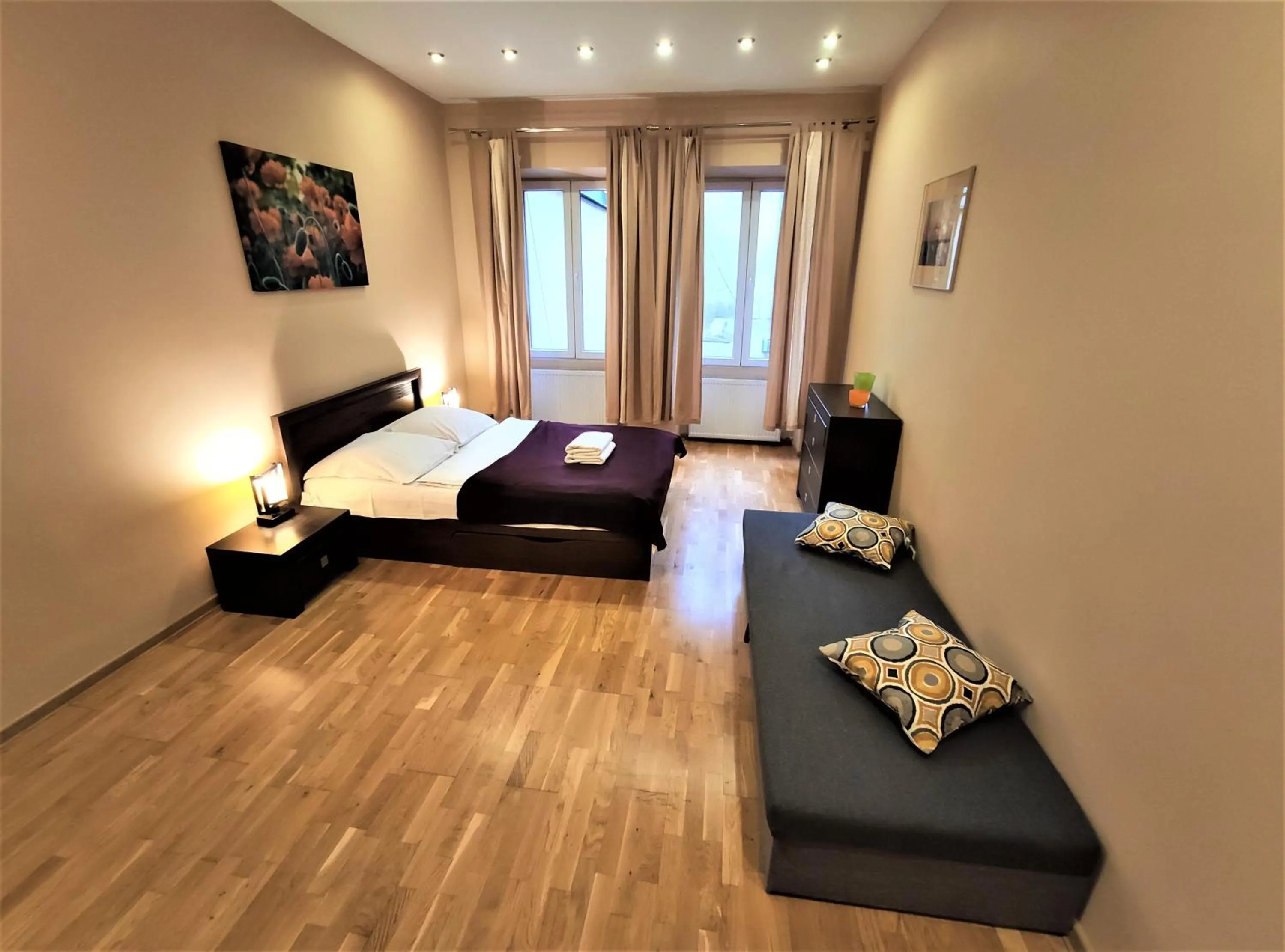 Bedroom, Bed in Abak Krakow Apartment