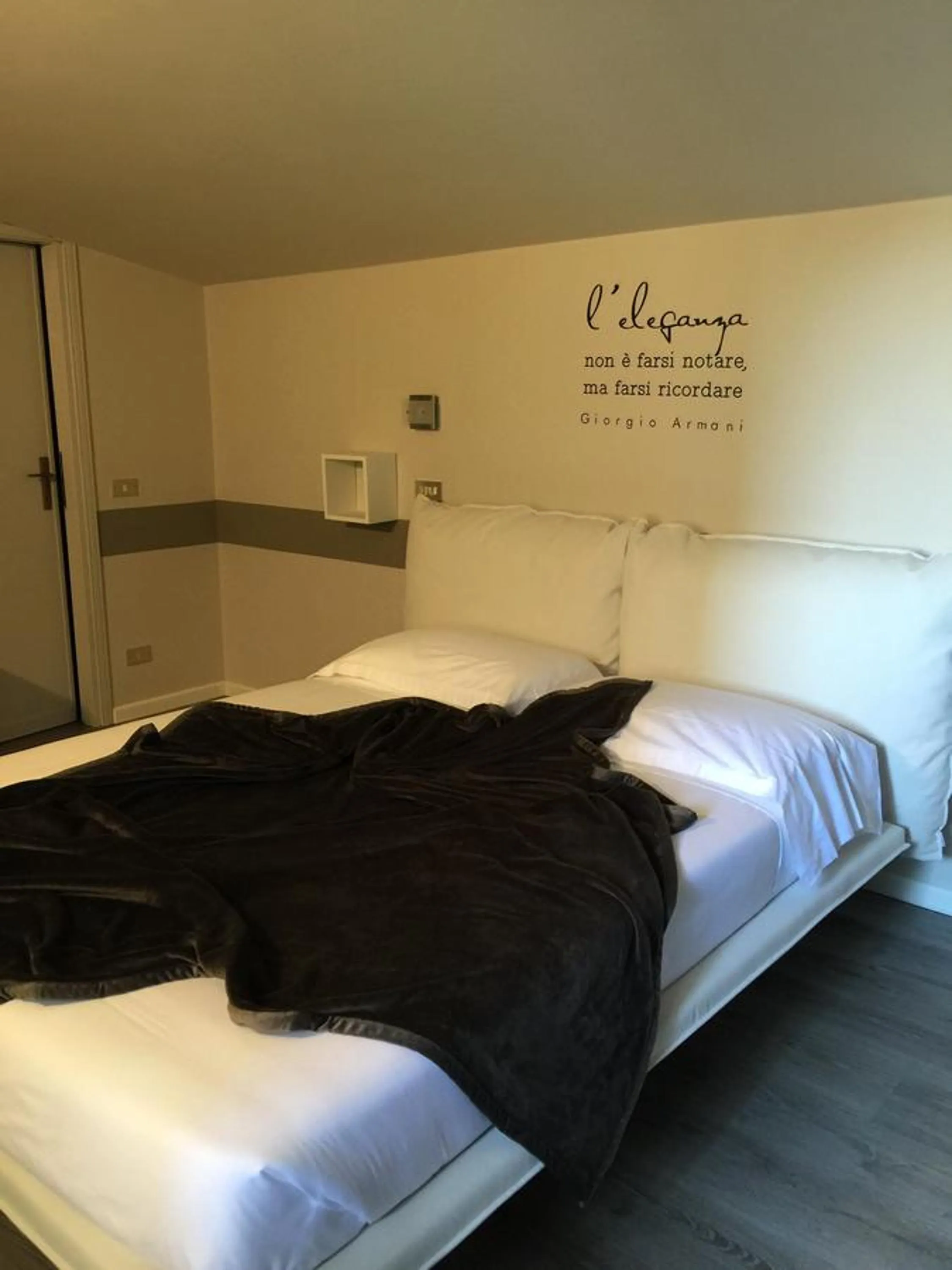 Bed in Albergo Al Cacciatore Tortellinando