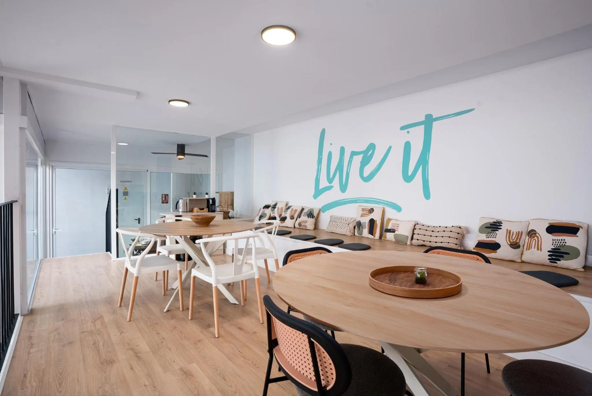 Seating area in Live It Malaga