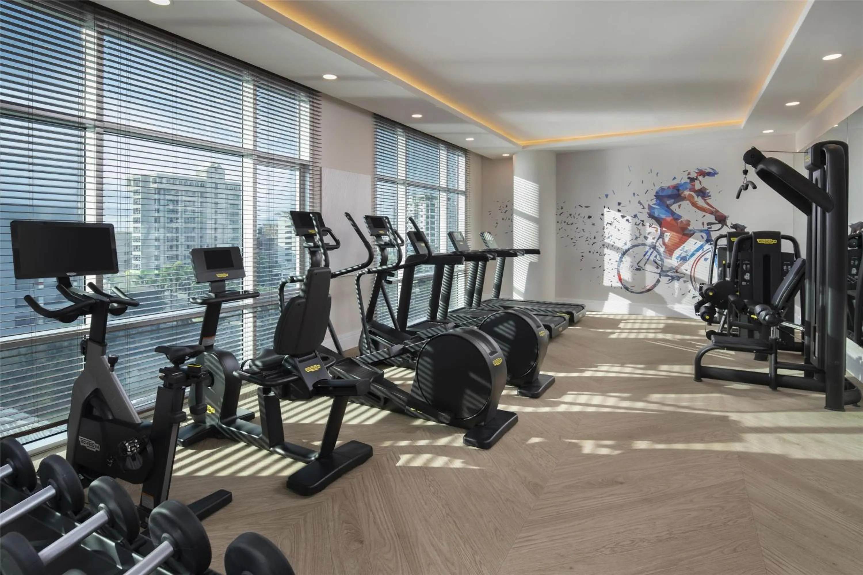 Fitness centre/facilities in Hyatt Centric Santo Domingo