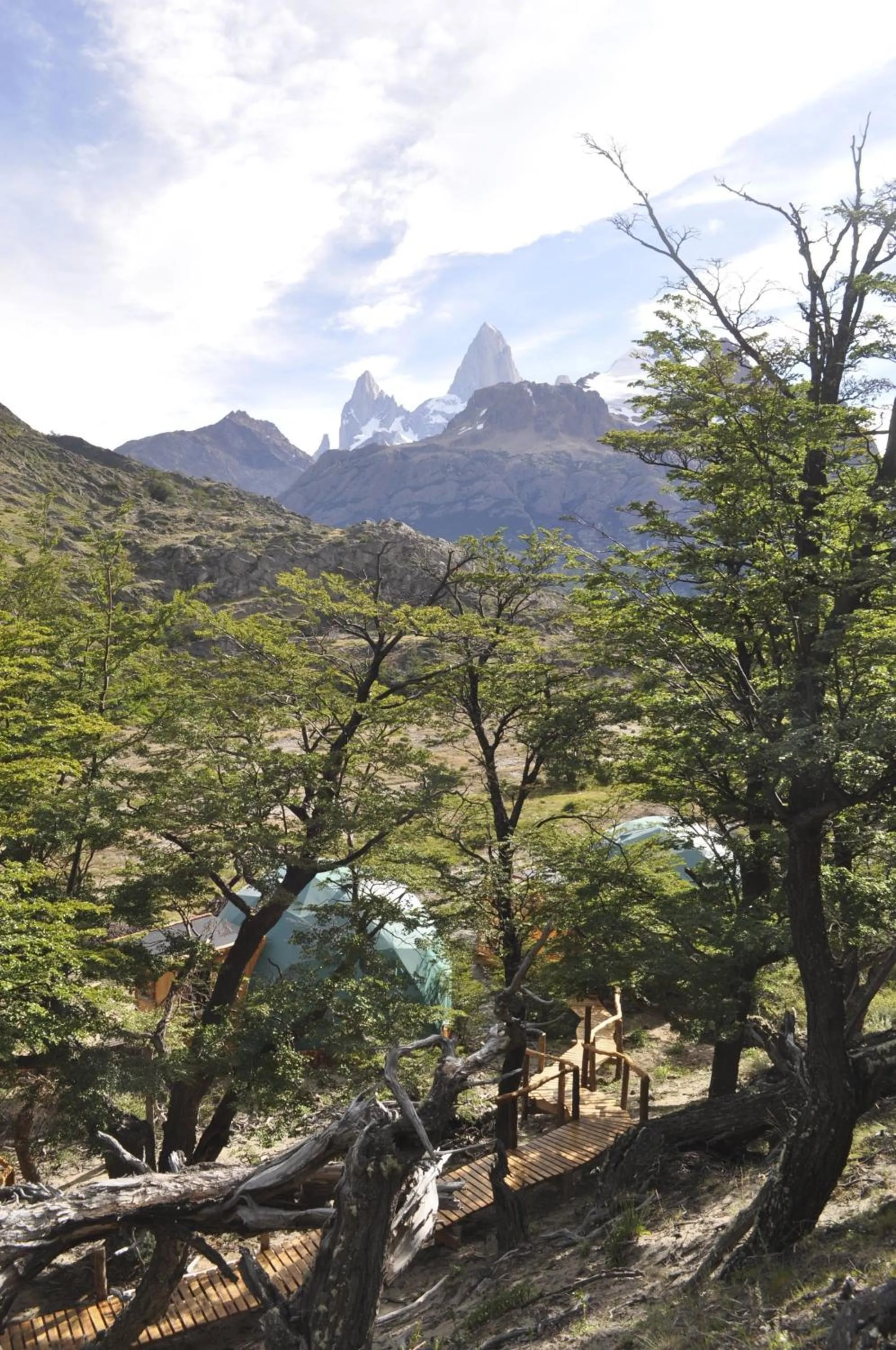 Natural landscape in Patagonia Eco Domes
