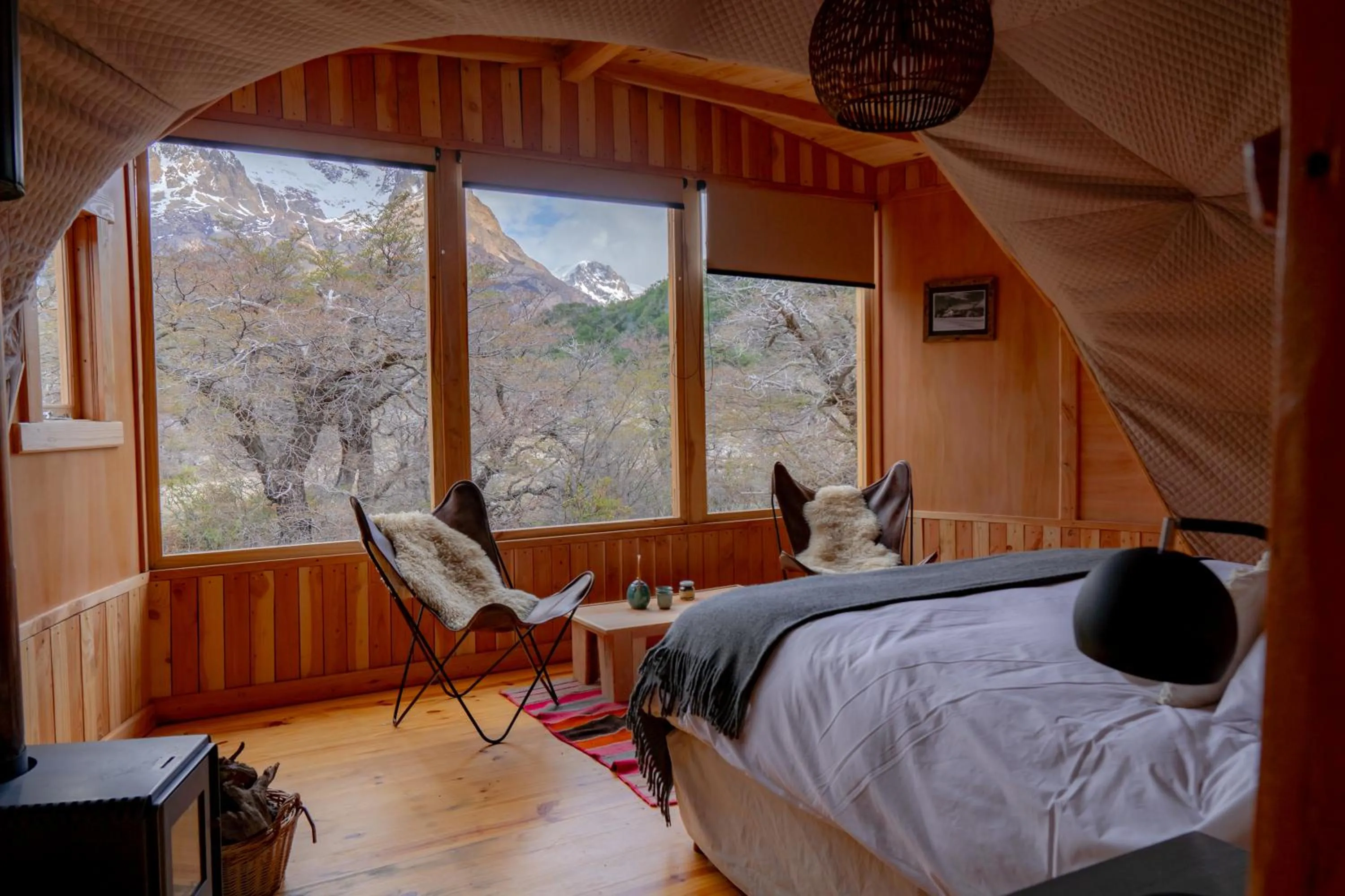 Bed in Patagonia Eco Domes