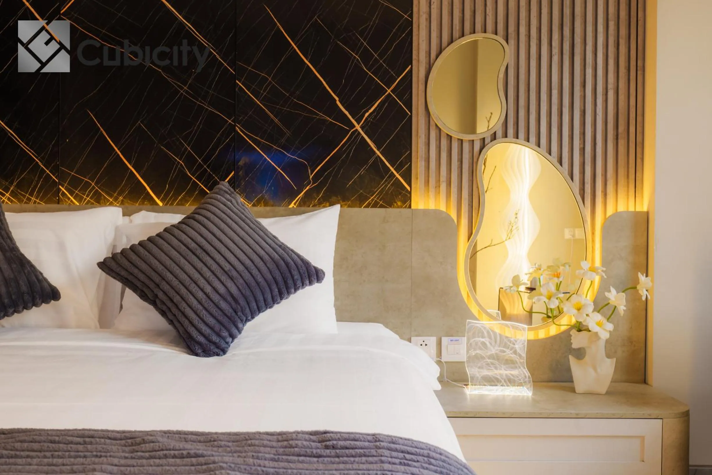 Bed in Cubicity Wall Street House