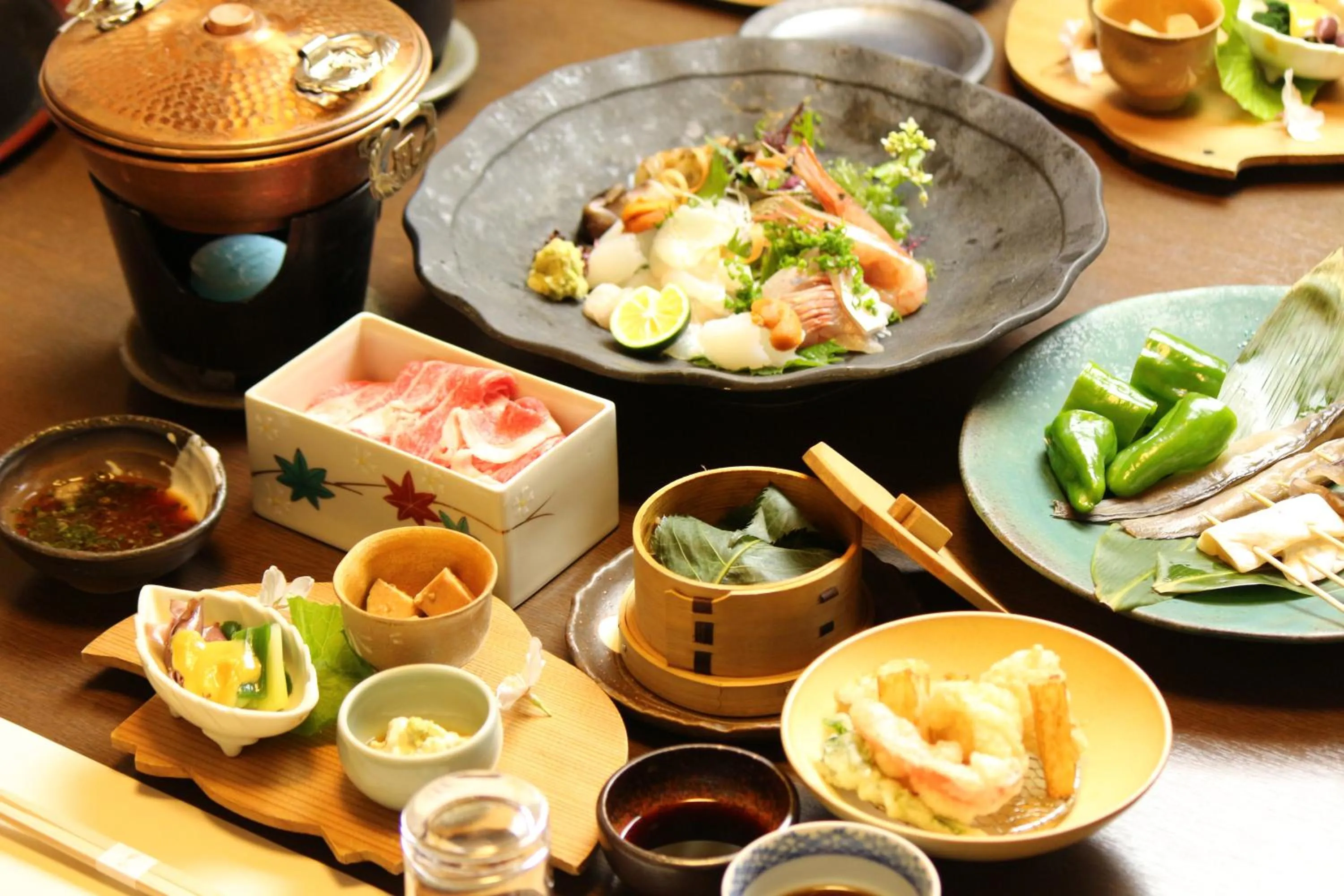 Dinner in Shorenkan Yoshinoya