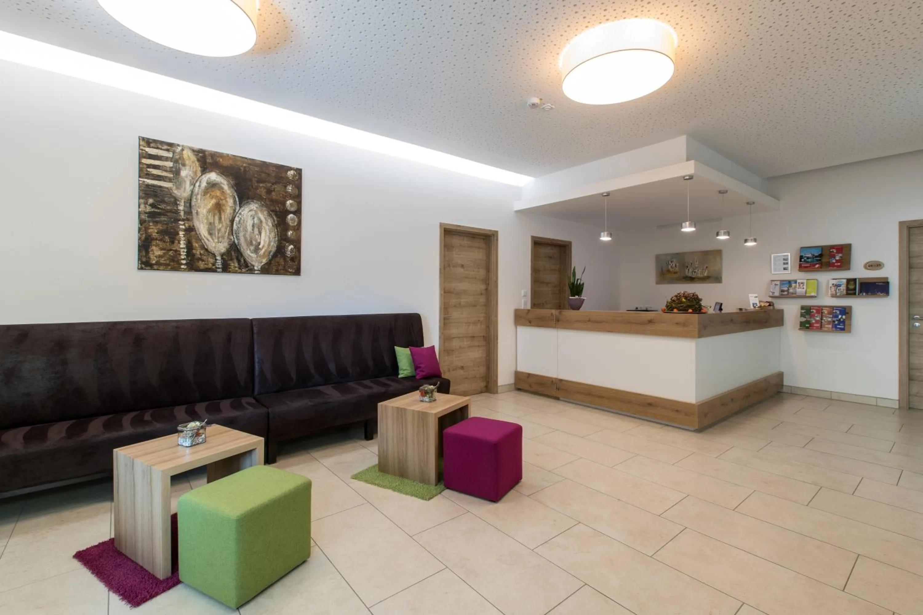 Lobby or reception in Hotel Bauer garni