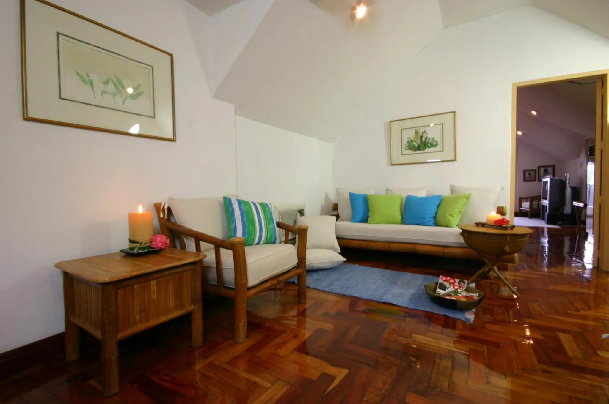 Seating area in 357 Boracay Resort