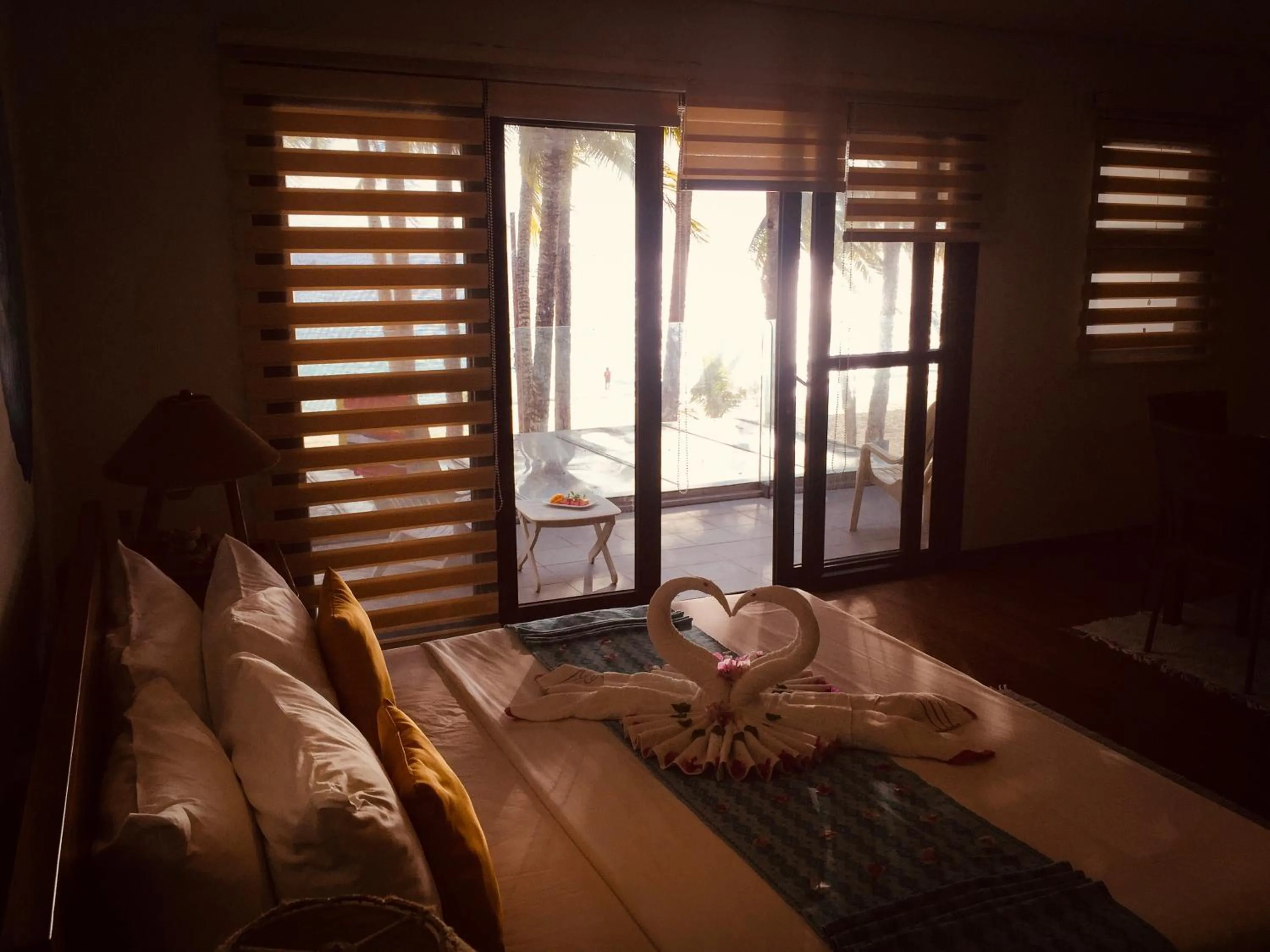 Bed in 357 Boracay Resort