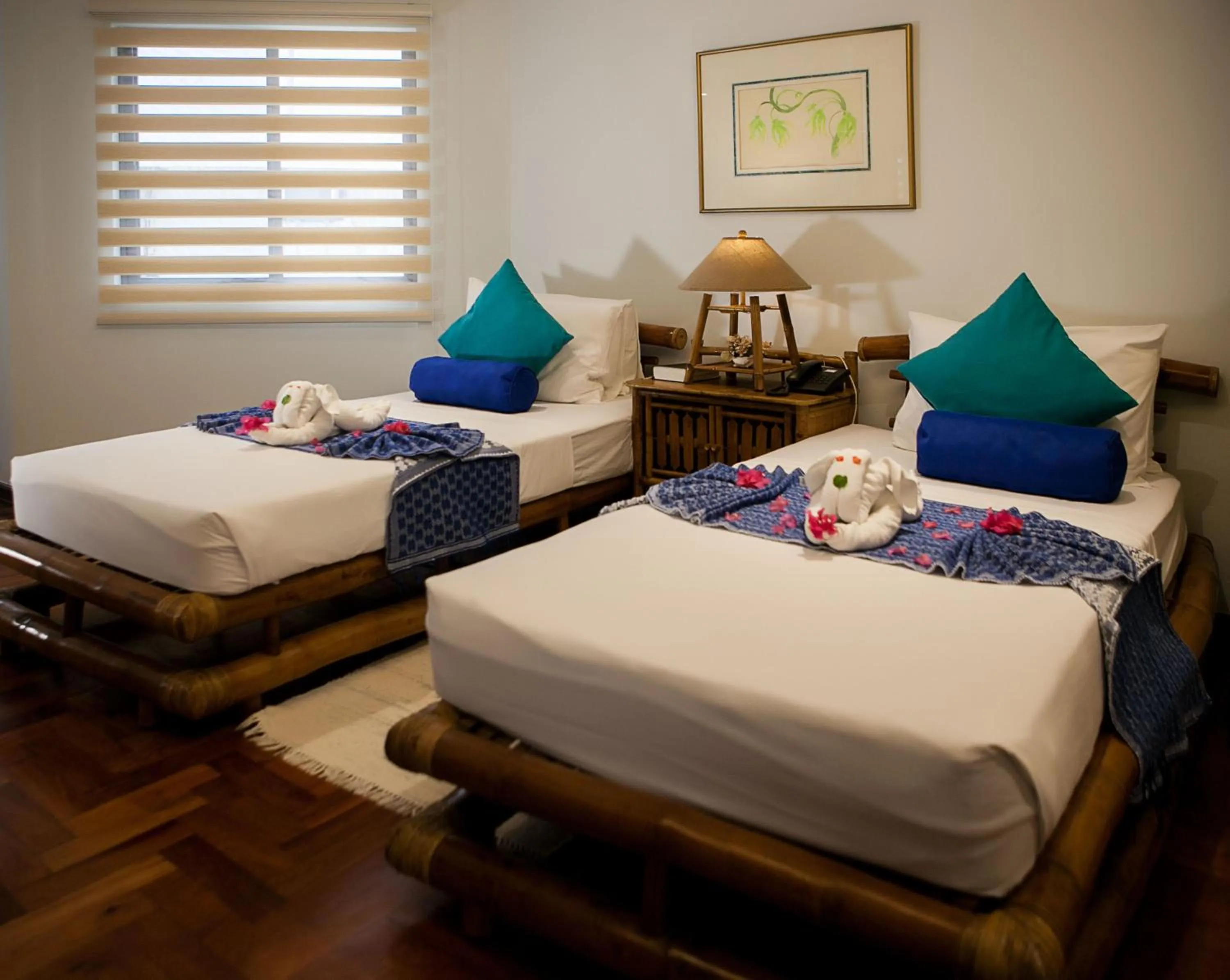 Bed in 357 Boracay Resort