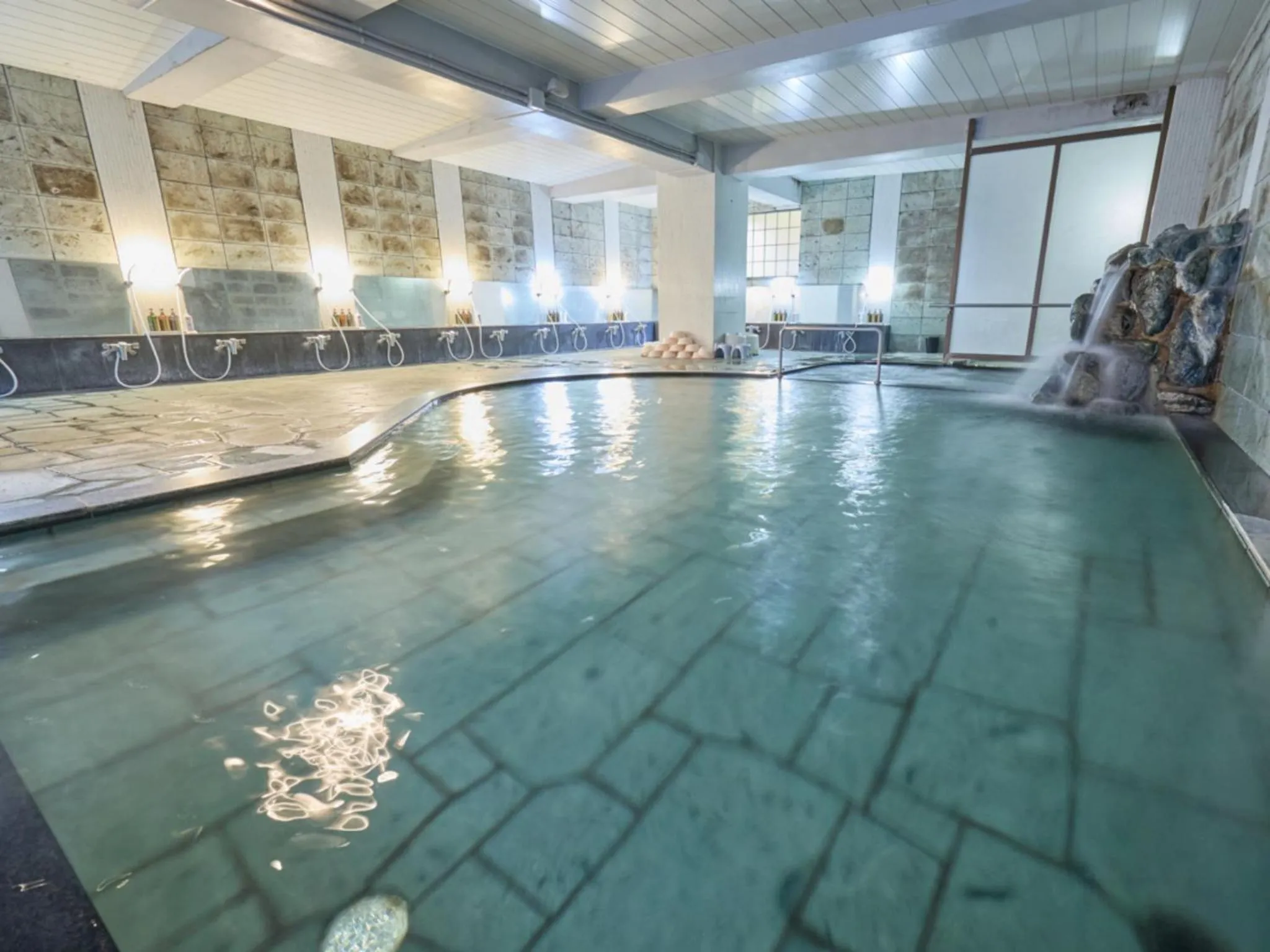 Open Air Bath in Shuzenji Onsen Hotel Takitei