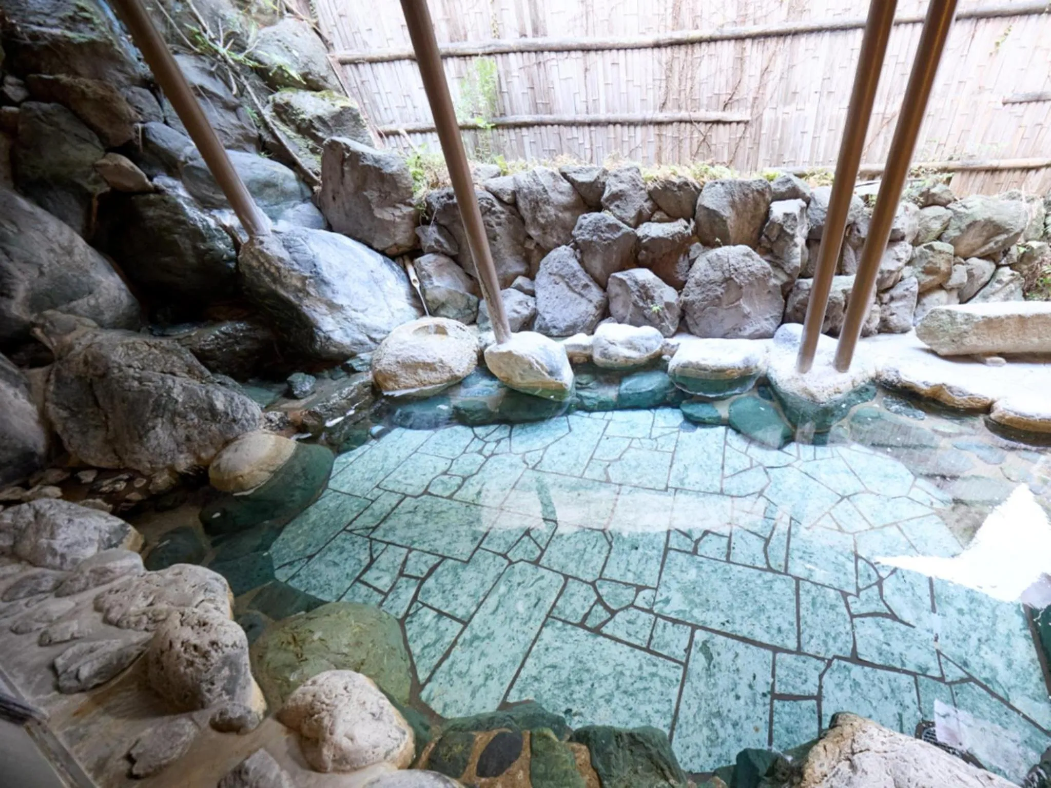 Open Air Bath in Shuzenji Onsen Hotel Takitei