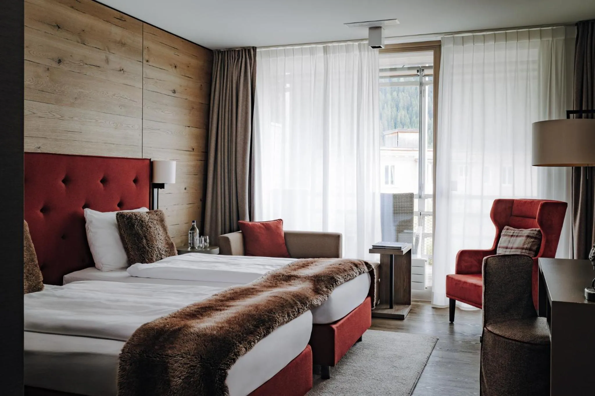 Bed in AMERON Davos Swiss Mountain Resort
