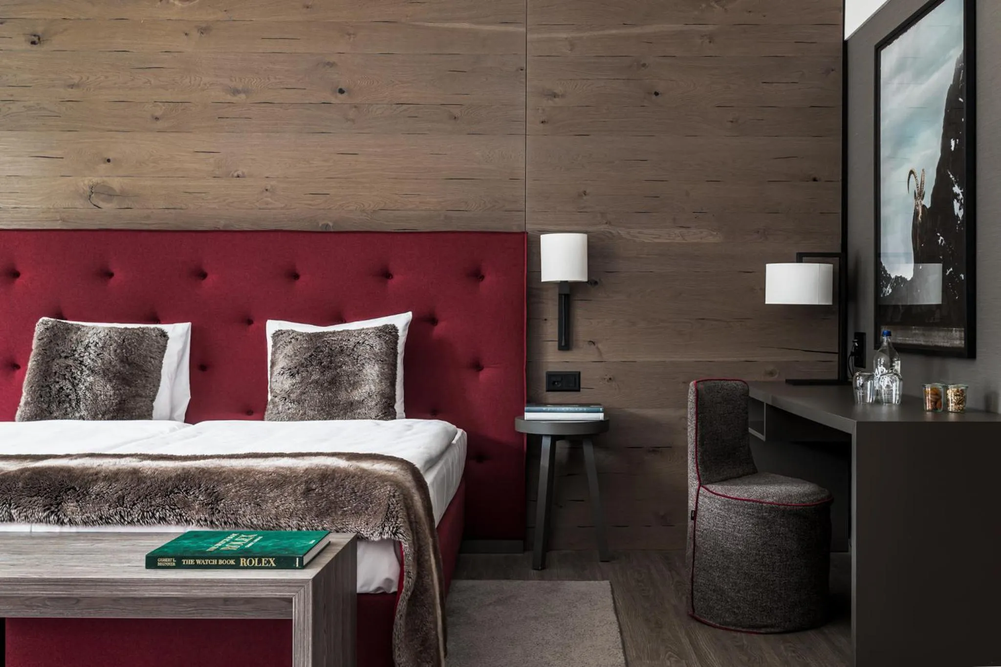 Bed in AMERON Davos Swiss Mountain Resort