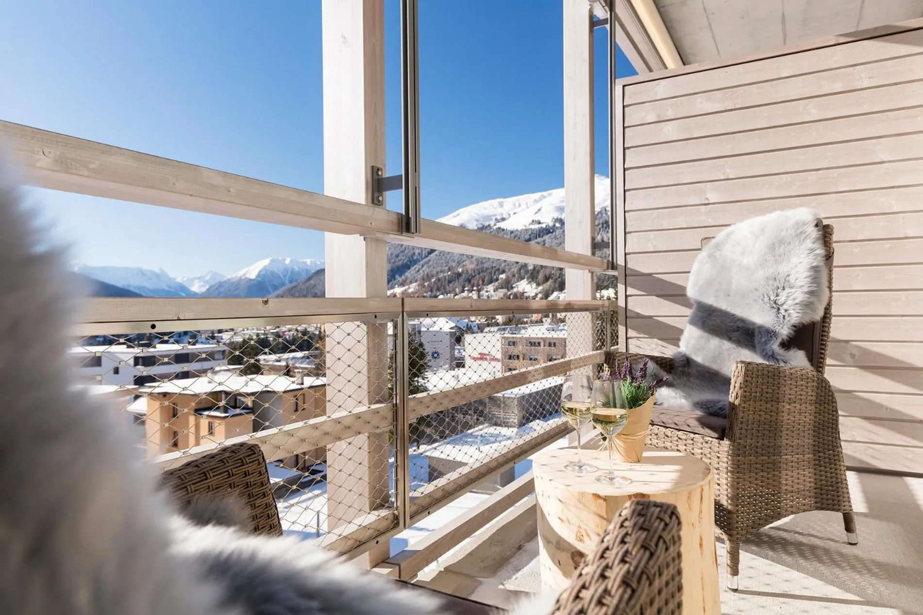 Balcony/Terrace in AMERON Davos Swiss Mountain Resort