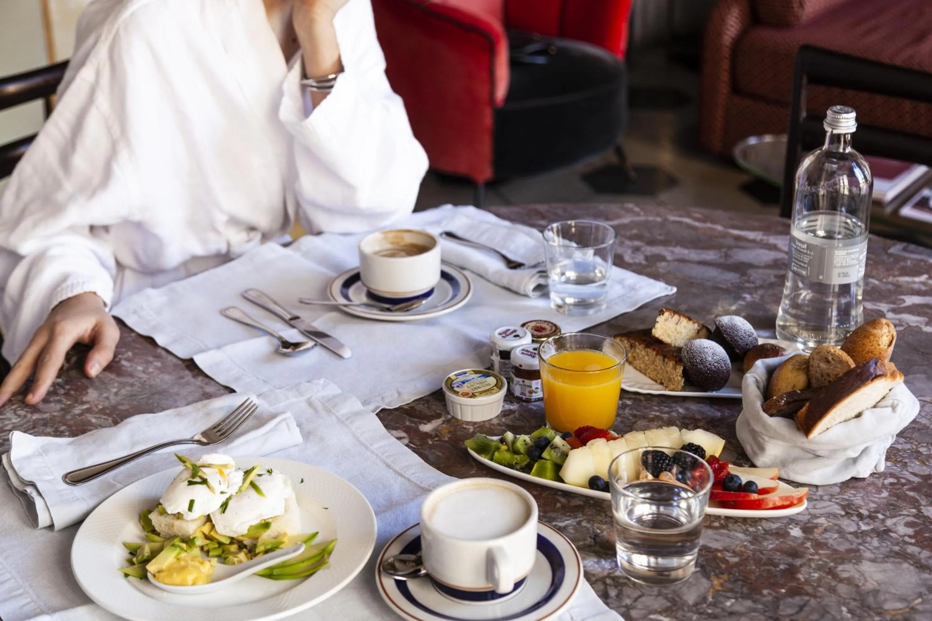 Continental breakfast in G-Rough, Rome, a Member of Design Hotels