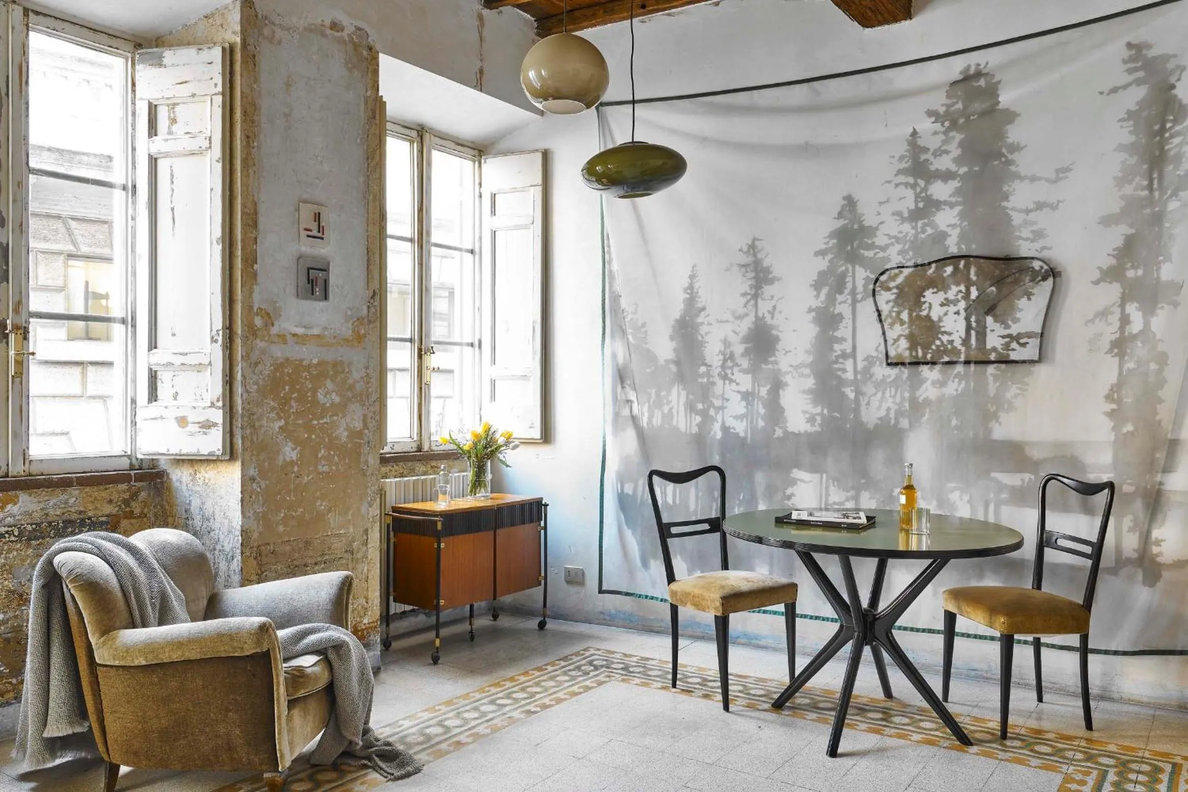 Living room in G-Rough, Rome, a Member of Design Hotels