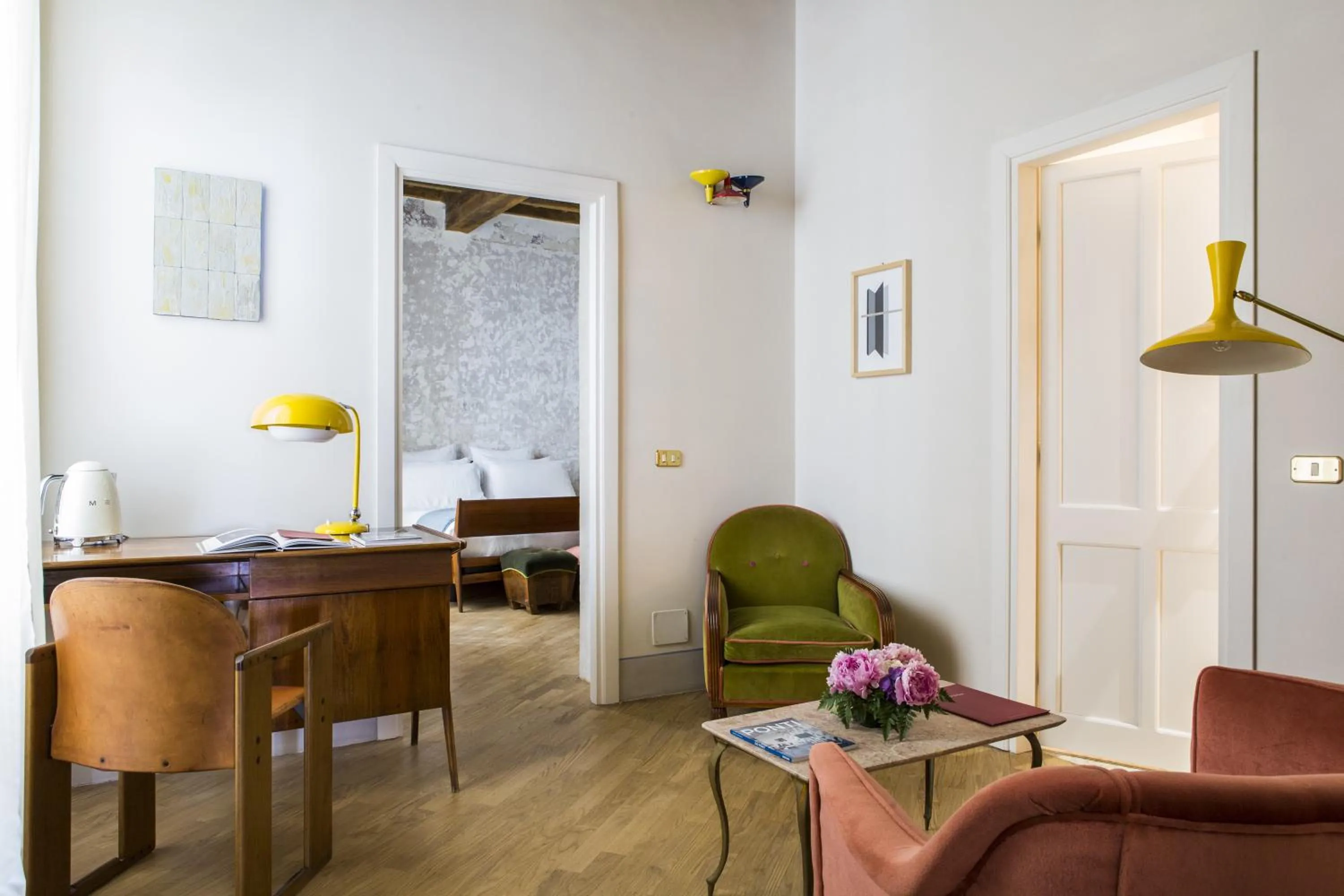 Living room in G-Rough, Rome, a Member of Design Hotels