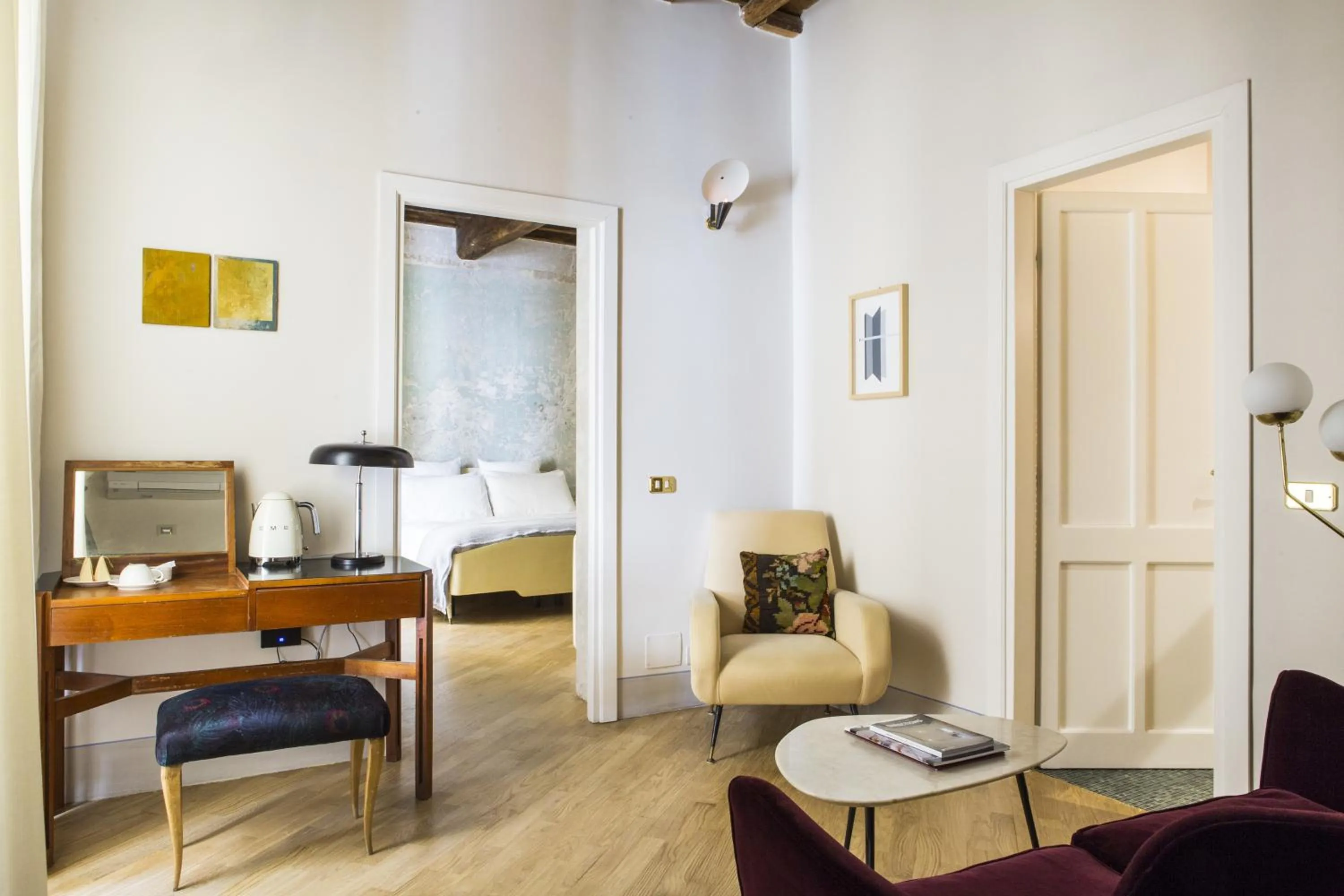 Living room in G-Rough, Rome, a Member of Design Hotels