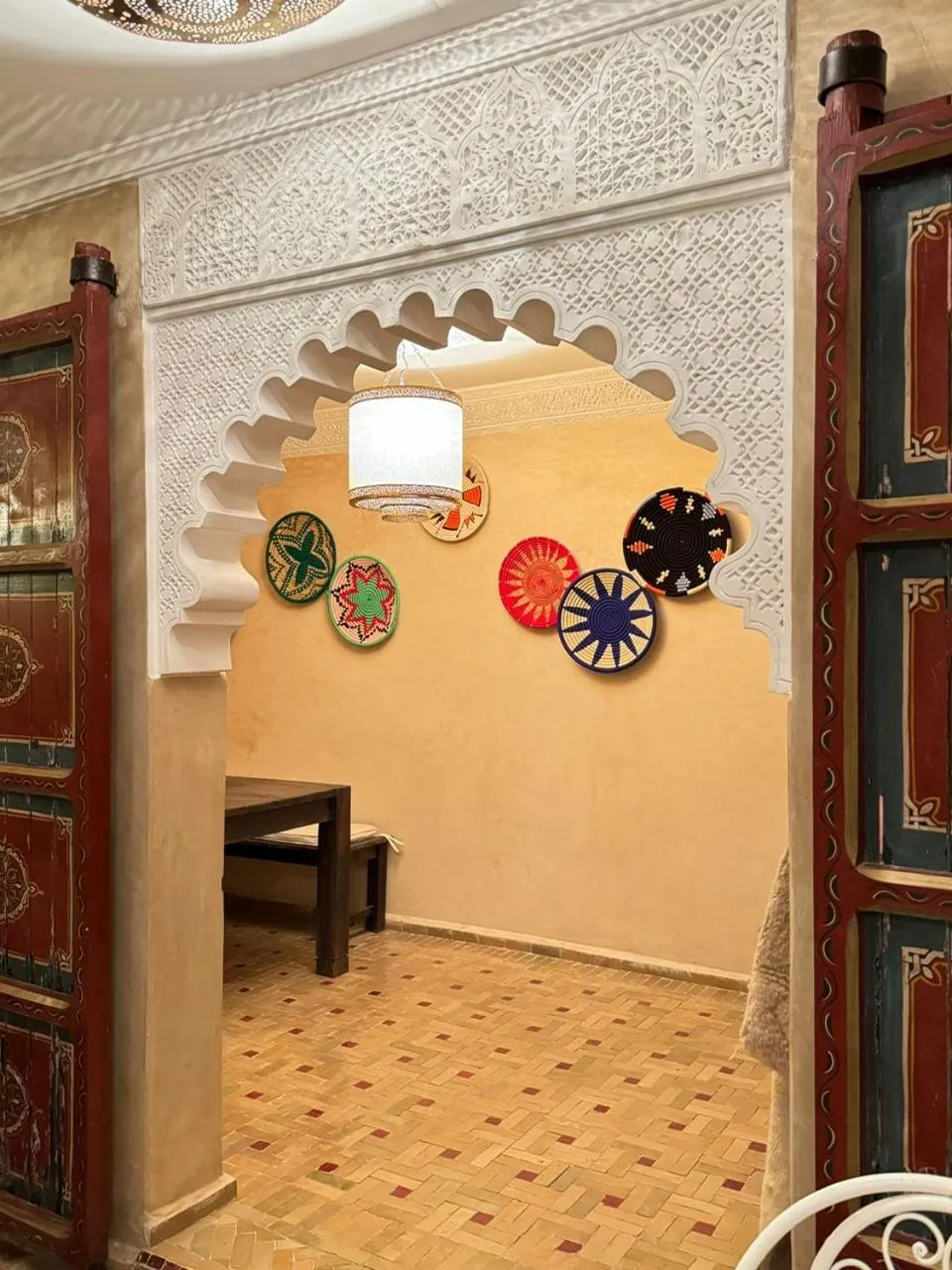 Decorative detail in Riad dar serenity
